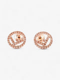 Fendi F Is Fendi Earrings Rose Gold Base Metal