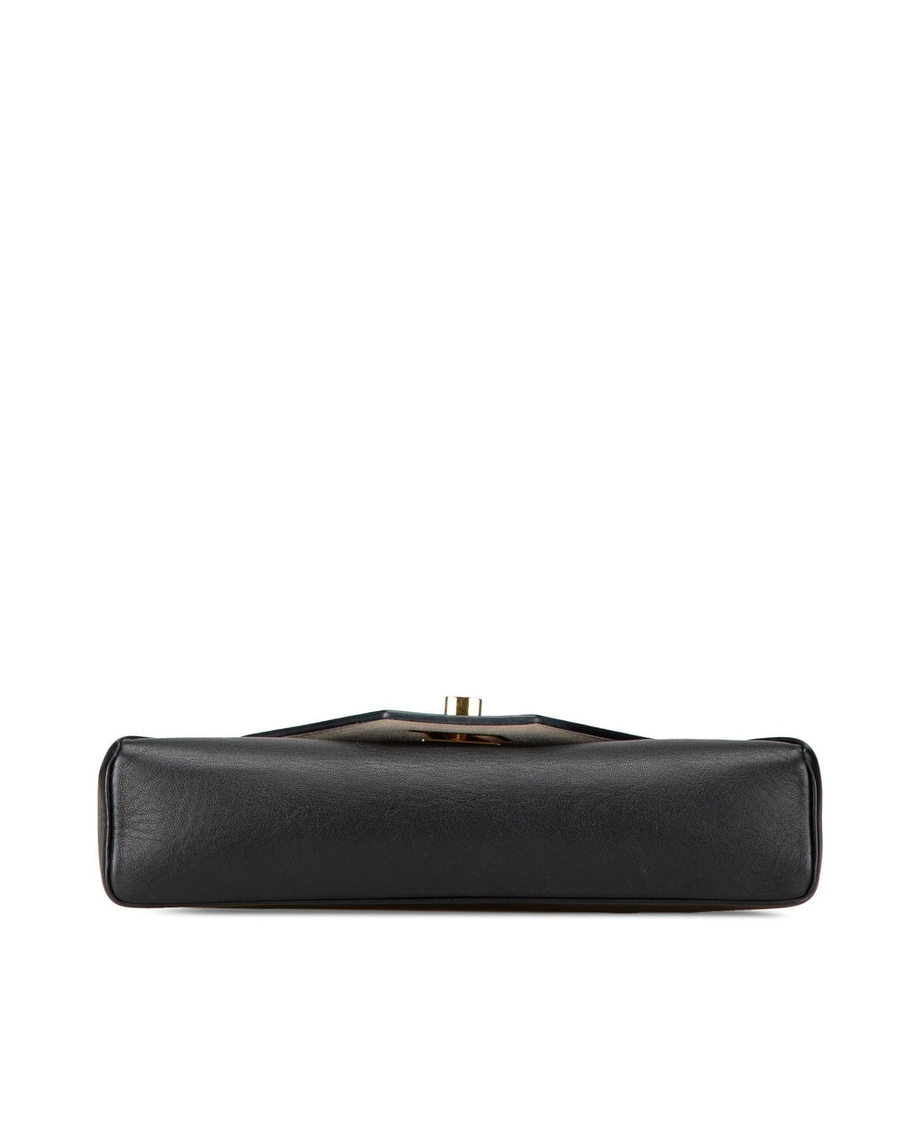 Embellished Leather Bag with Detachable Chain Strap and Twist Lock Closure