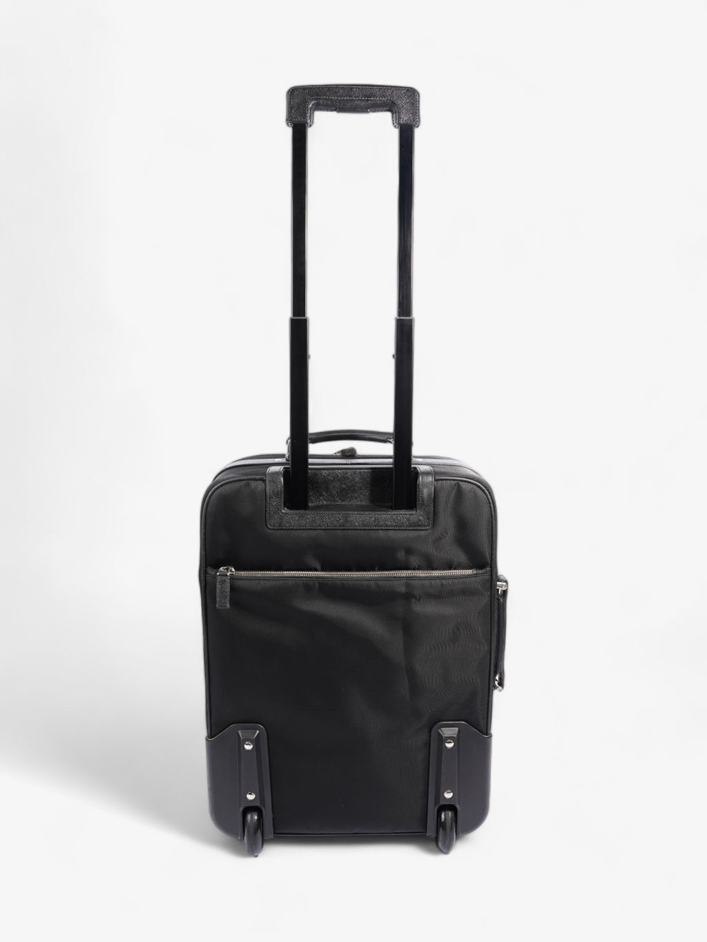 Prada Carry On Trolley Suitcase Black Re Nylon