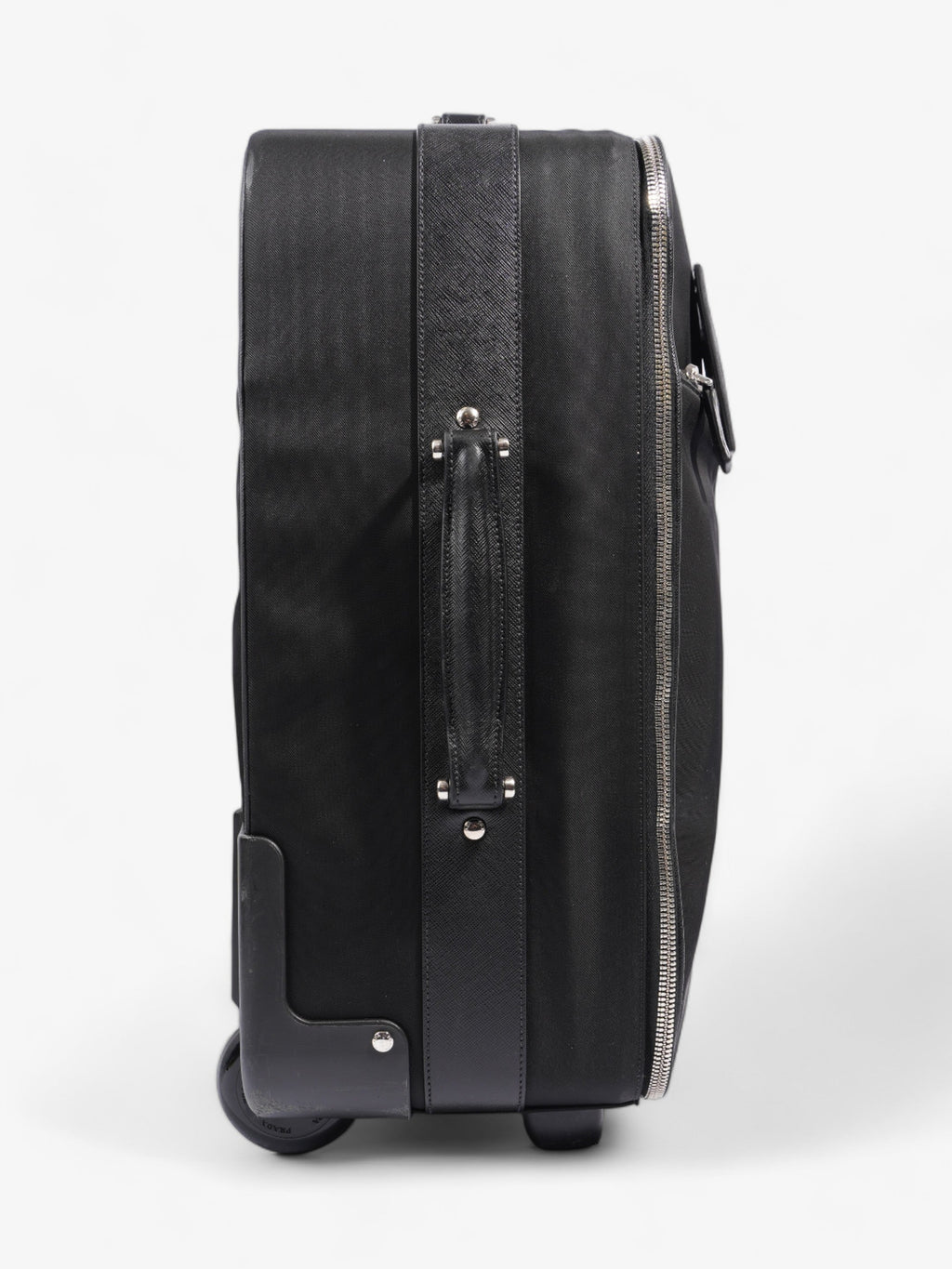 Prada Carry On Trolley Suitcase Black Re Nylon