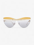 Fendi Cat Eye Sunglasses Gold Base Metal 145mm