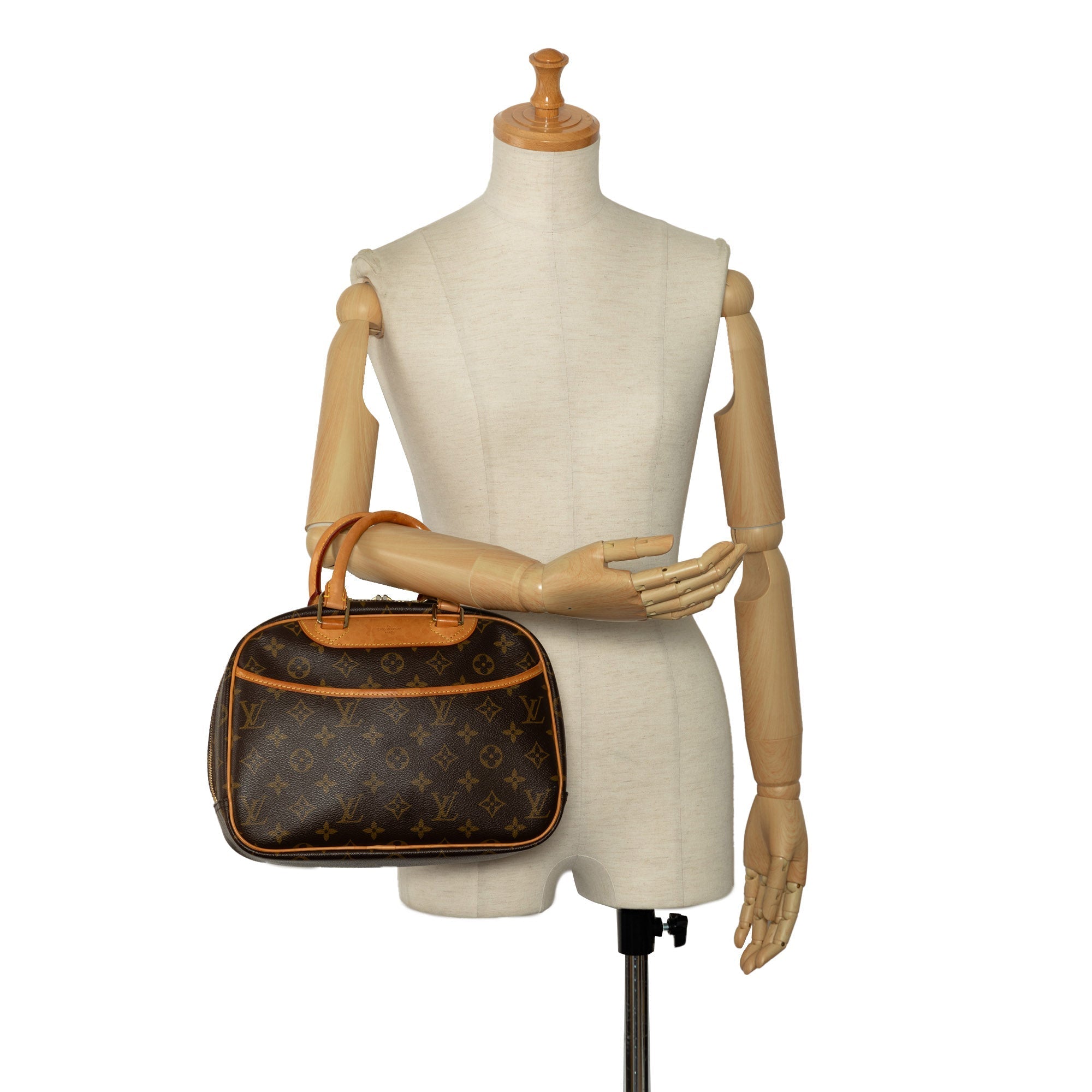 Brown Louis Vuitton Monogram Trouville Handbag