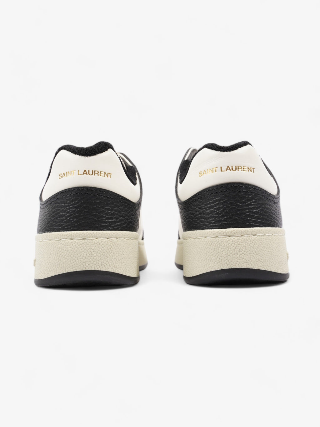 Saint Laurent SL61 Low Sneakers Black / White Leather EU 38 UK 5
