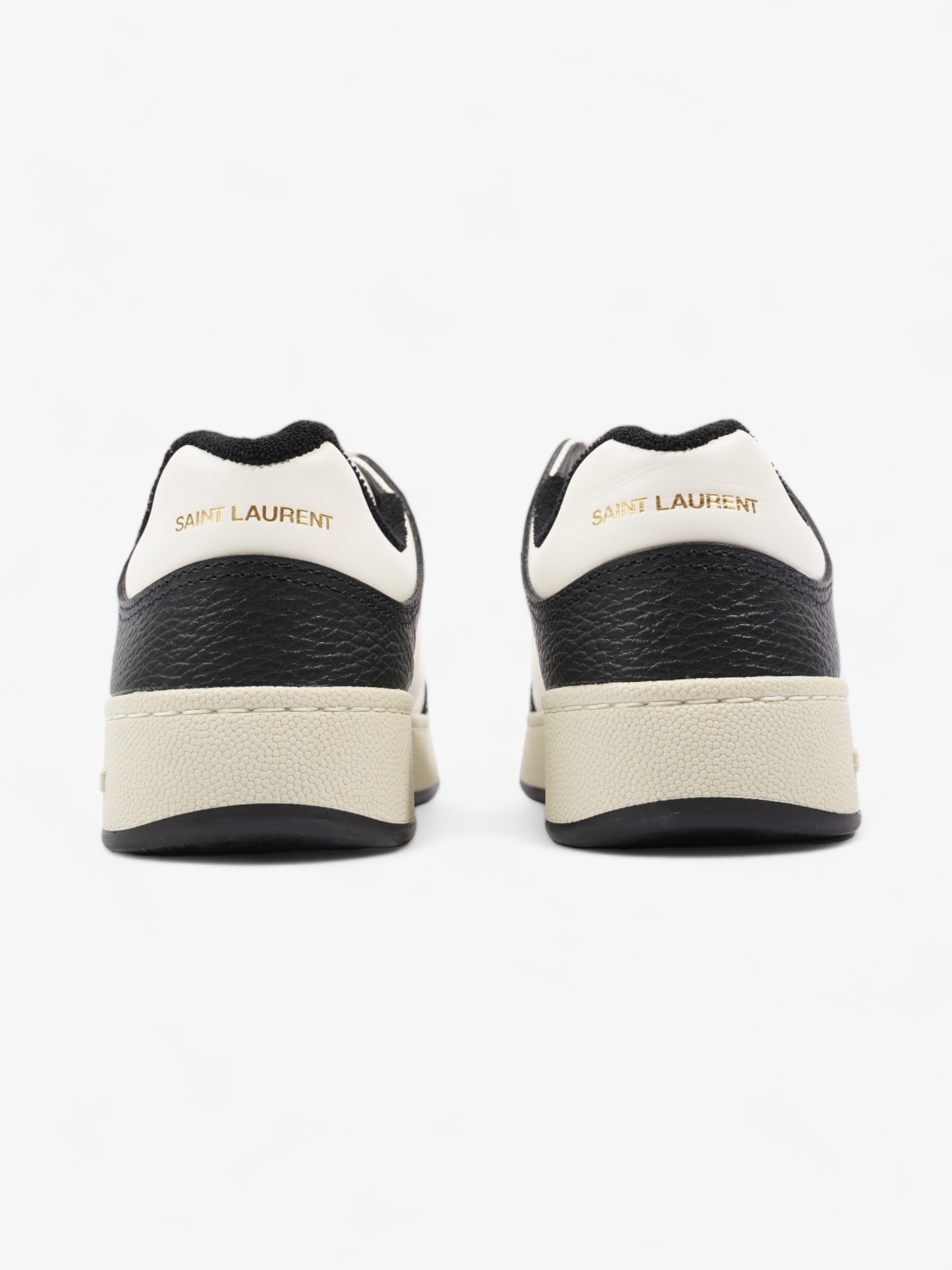 Saint Laurent SL61 Low Sneakers Black / White Leather EU 38 UK 5