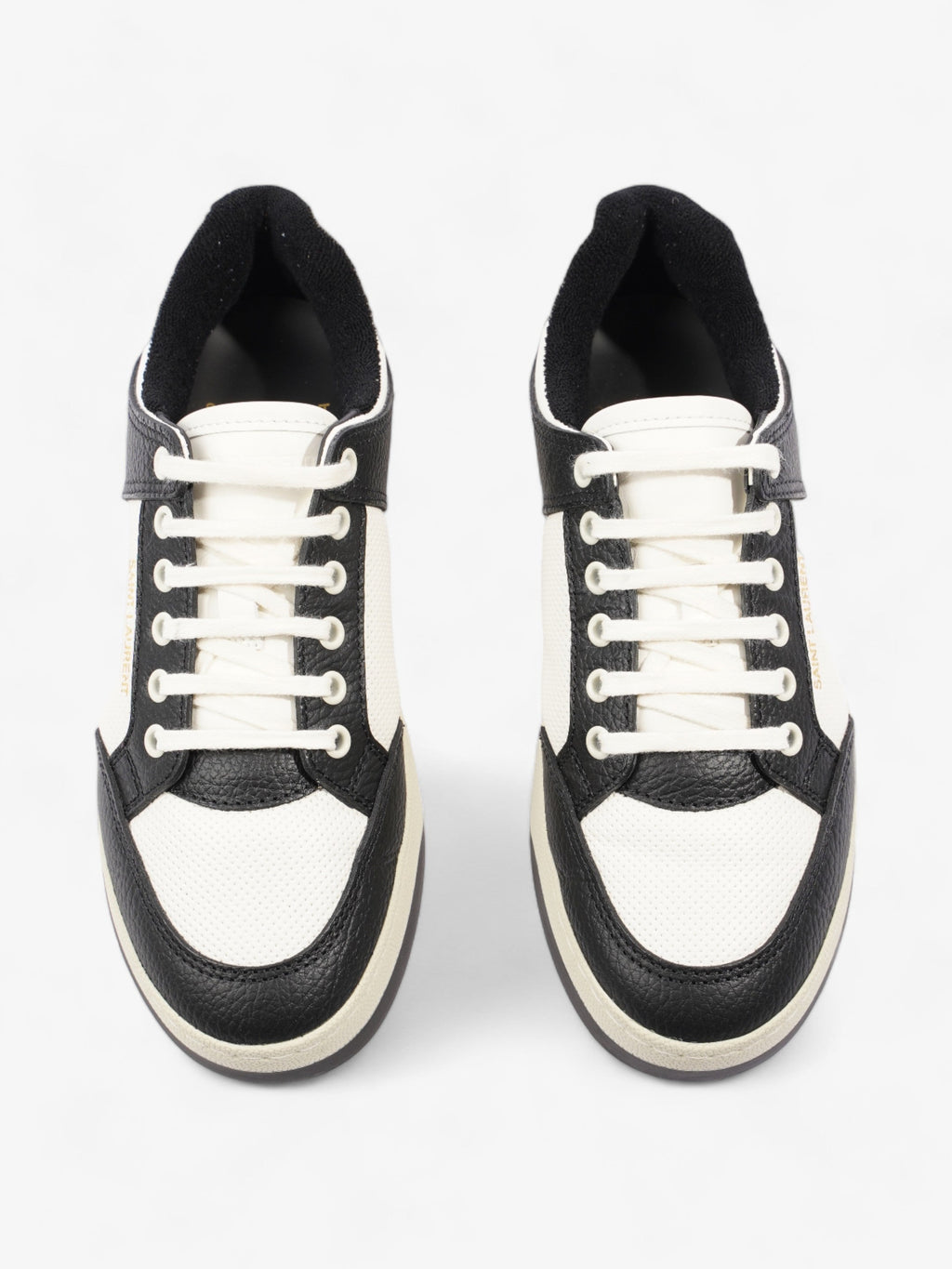 Saint Laurent SL61 Low Sneakers Black / White Leather EU 38 UK 5