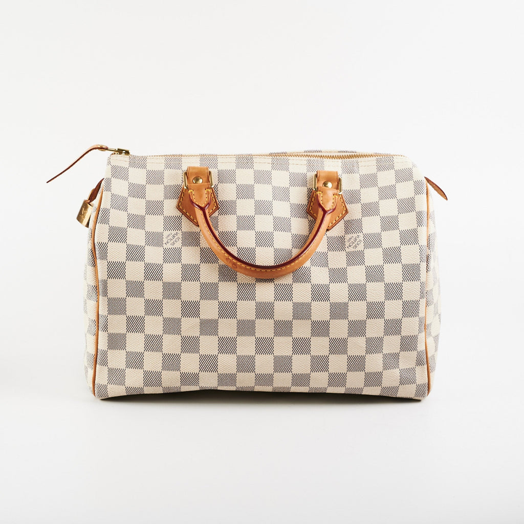 Louis Vuitton Speedy 30 Bandoliere Damier Azur