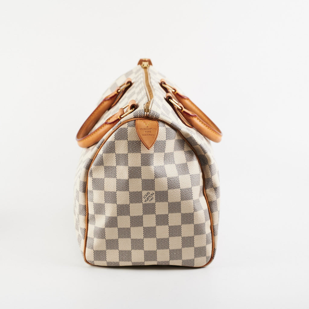 Louis Vuitton Speedy 30 Bandoliere Damier Azur