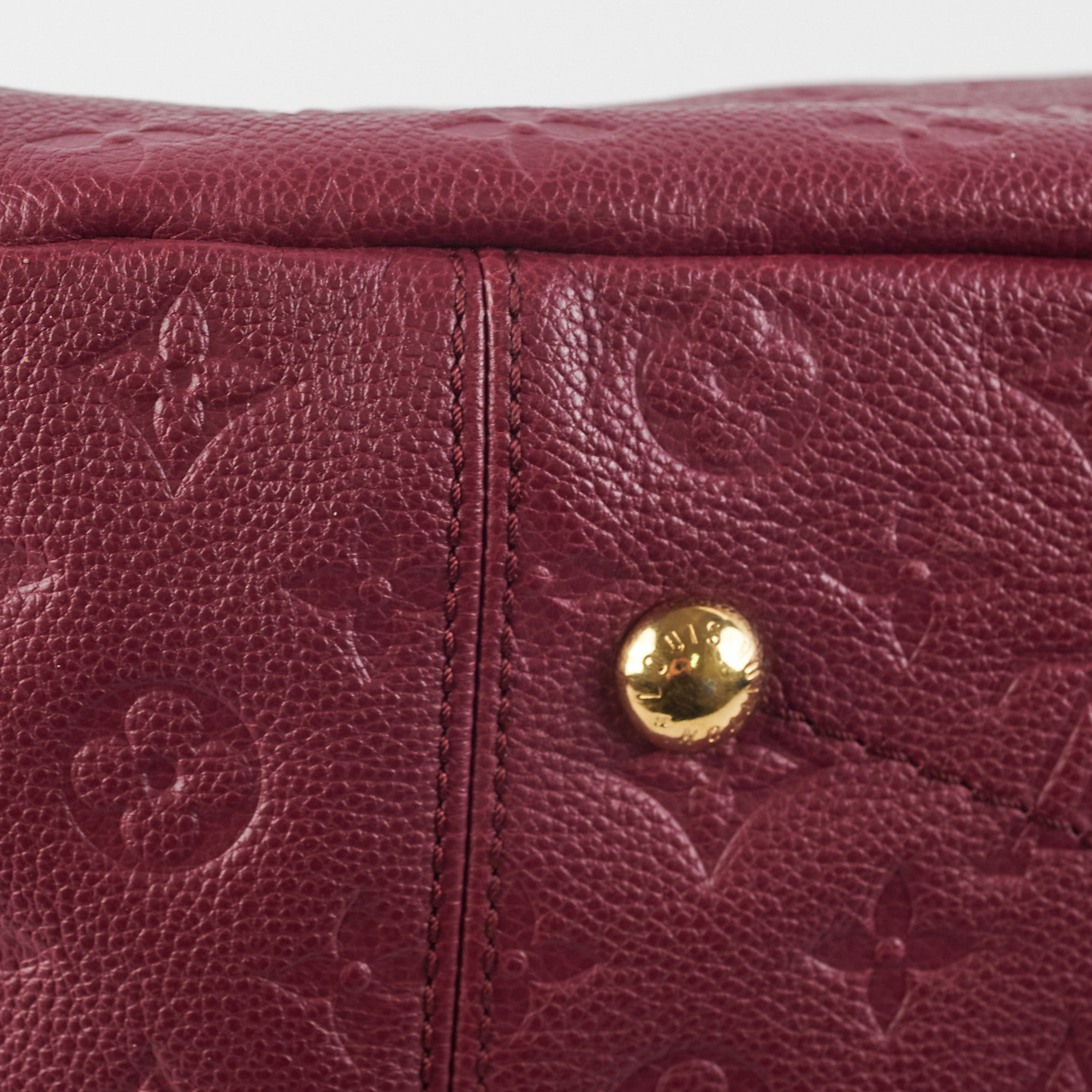 Louis Vuitton Artsy Burgundy MM Shoulder Bag