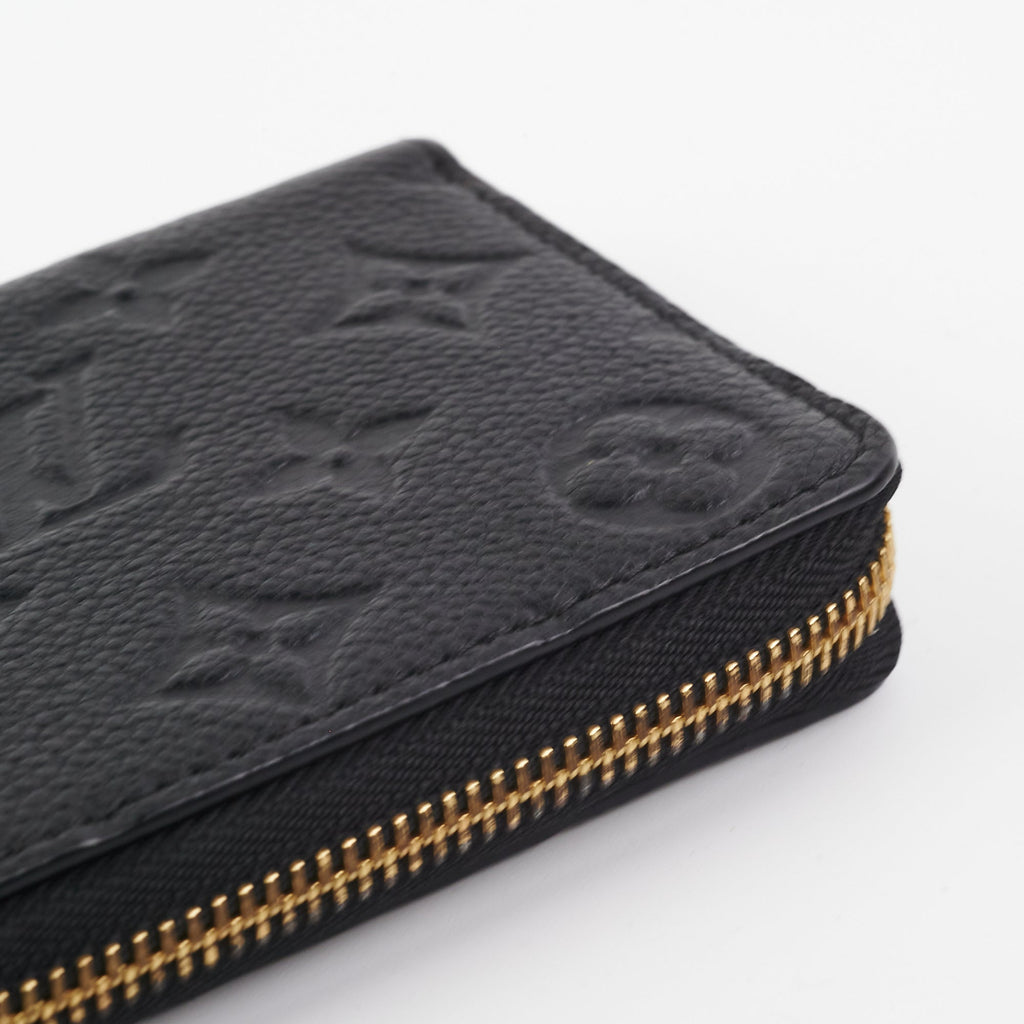 Louis Vuitton Black Long Zippy Wallet