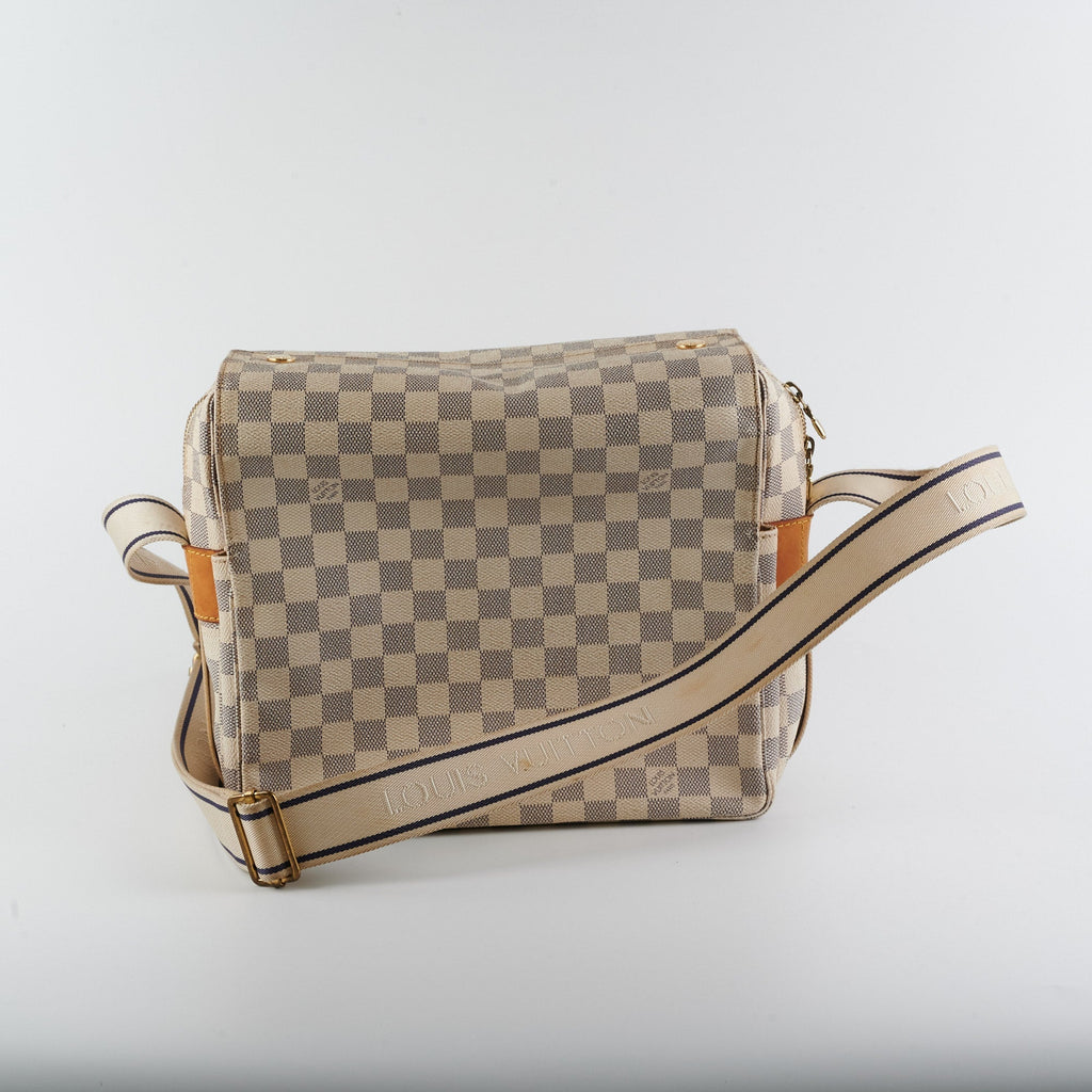 Louis Vuitton Naviglio Messenger Bag Damier Azur