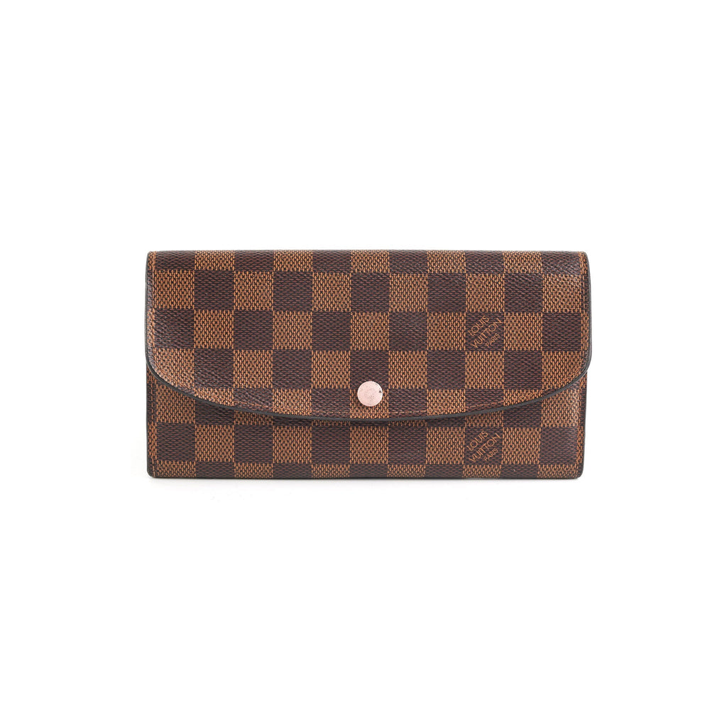 Louis Vuitton Emilie Long Wallet Damier Ebene