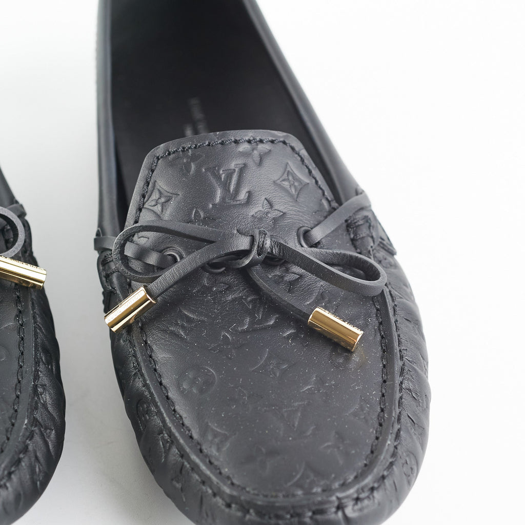 Louis Vuitton Gloria Flat Loafers Black (Size 38)
