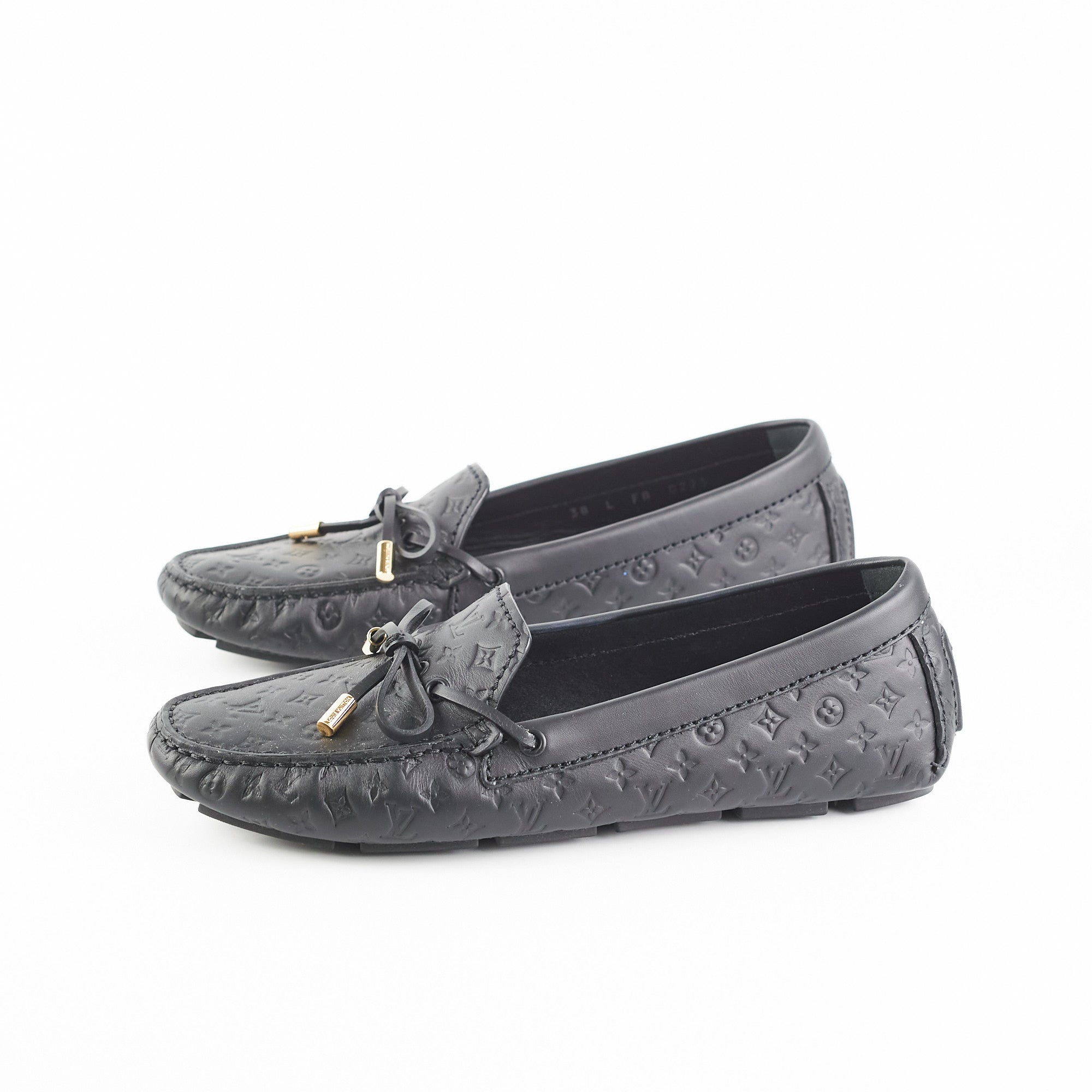 Louis Vuitton Gloria Flat Loafers Black (Size 38)