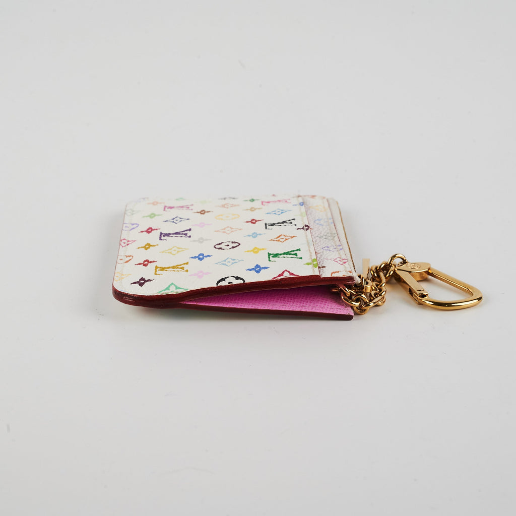 Louis Vuitton Multicolour Key Pouch White
