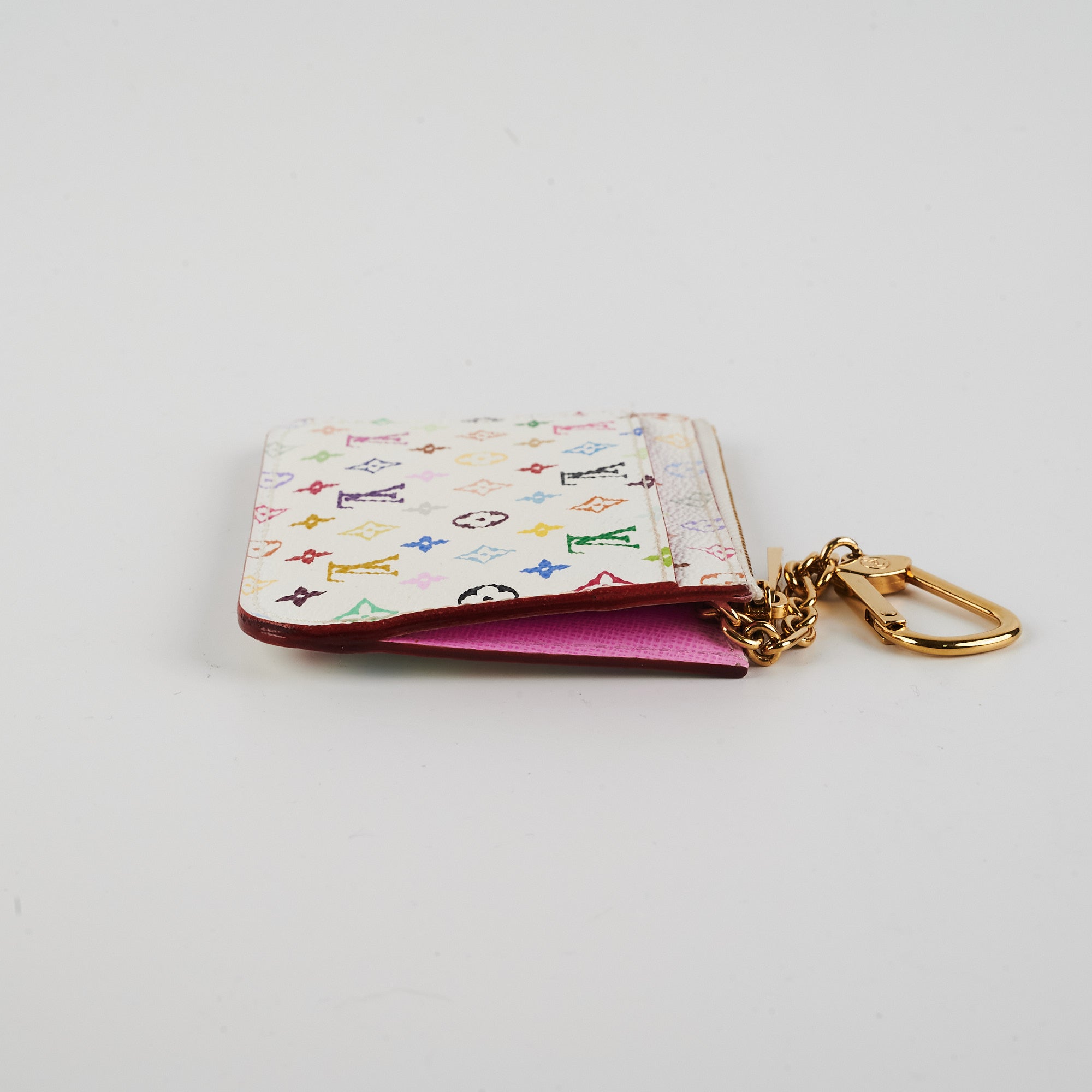 Louis Vuitton Multicolour Key Pouch White