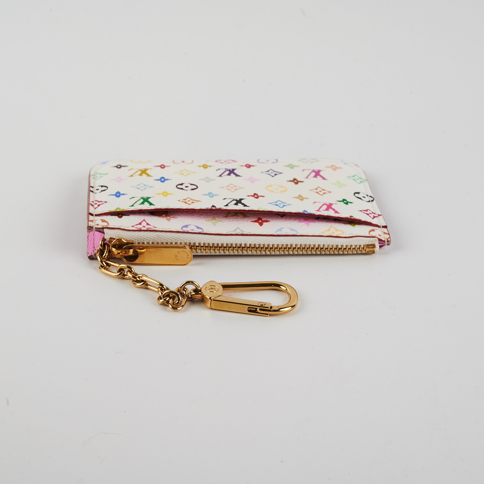 Louis Vuitton Multicolour Key Pouch White