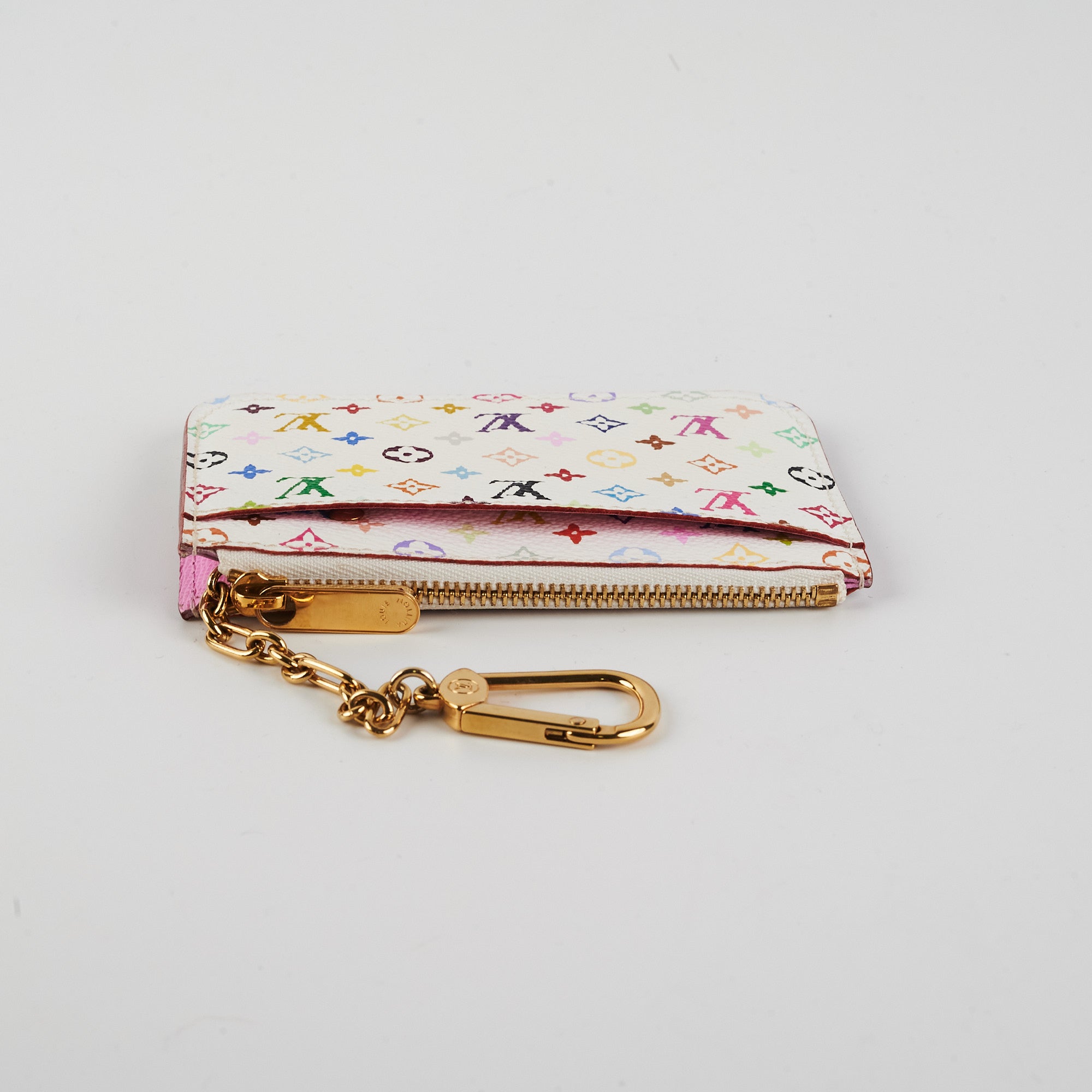 Louis Vuitton Multicolour Key Pouch White