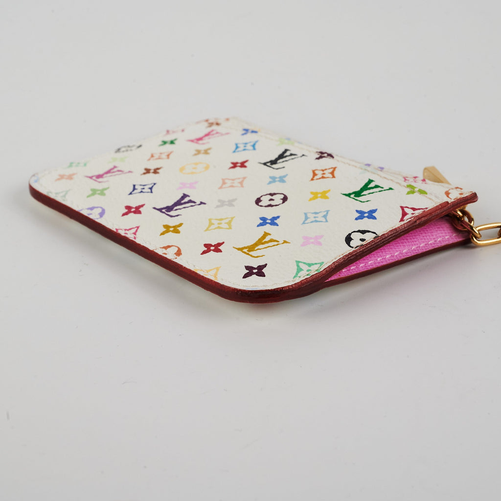 Louis Vuitton Multicolour Key Pouch White