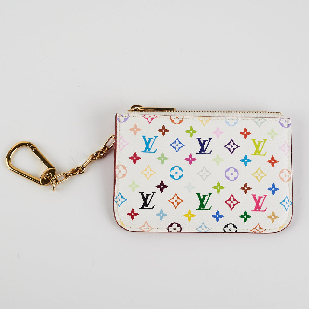 Louis Vuitton Multicolour Key Pouch White