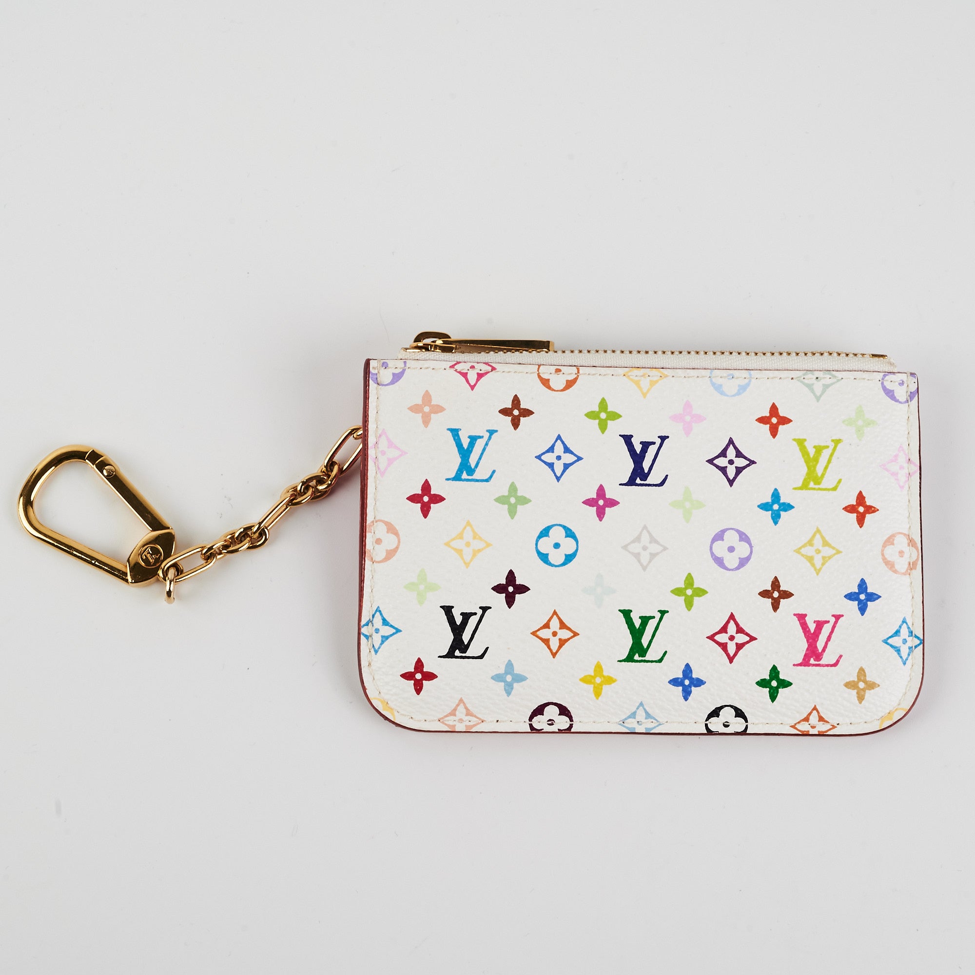Louis Vuitton Multicolour Key Pouch White