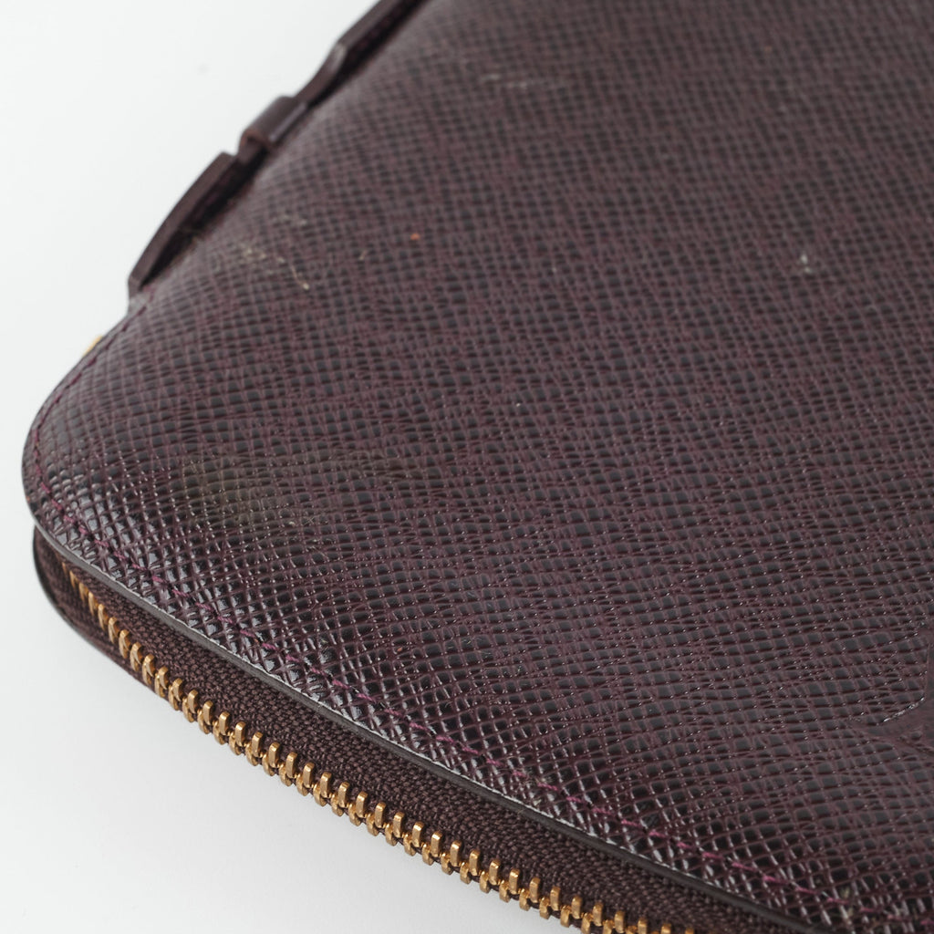 Louis Vuitton Epi Pouch Dark Purple/Brown