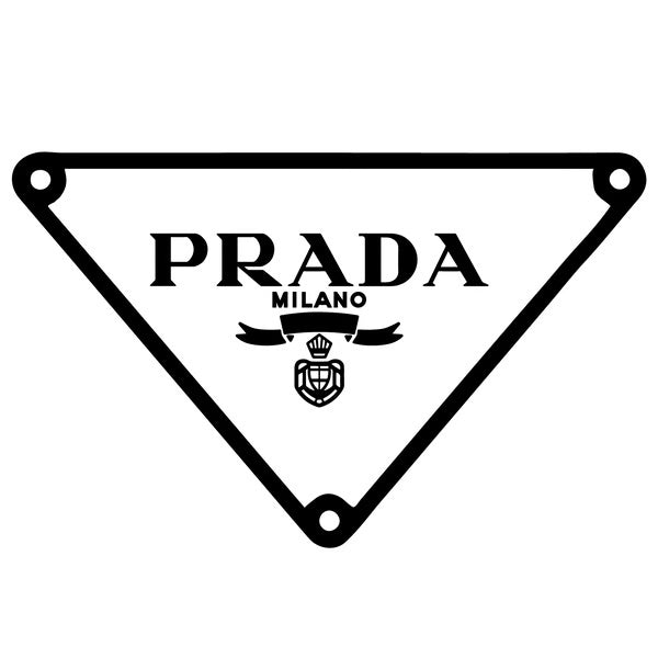 PRADA LOGO JACQUARD CANVAS LEATHER SMALL BUCKET BAG
