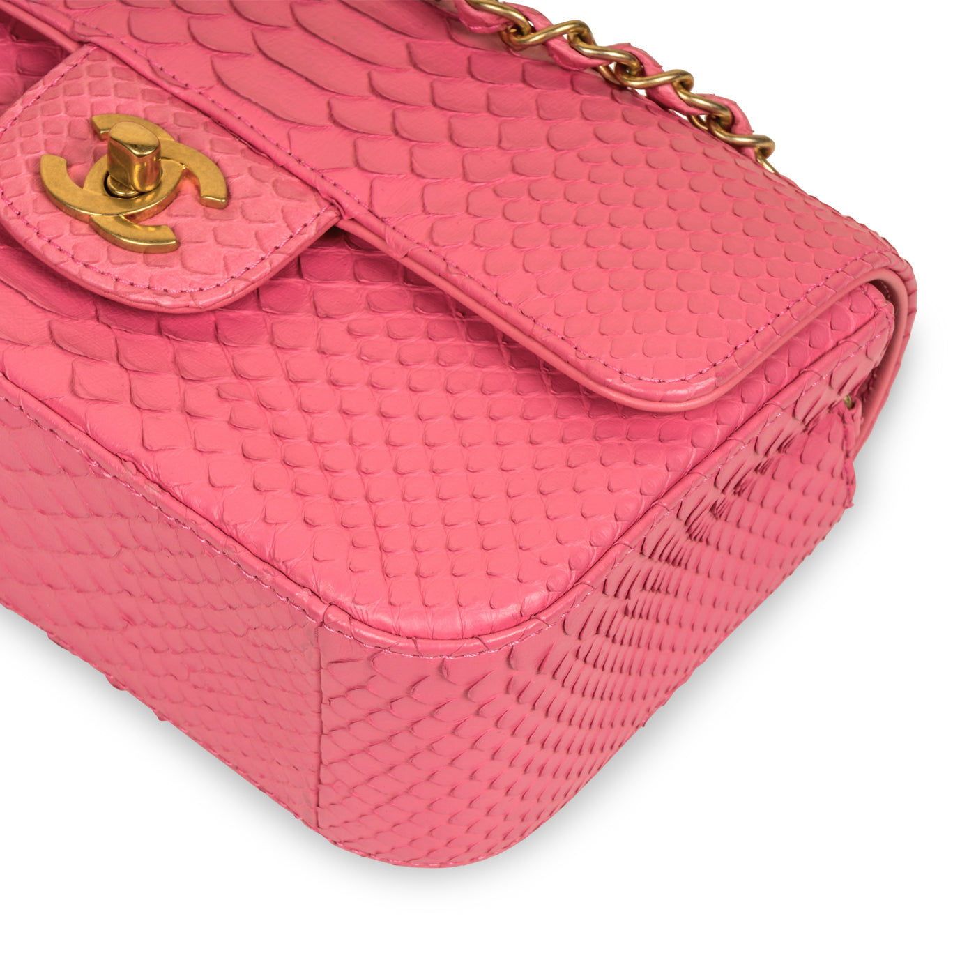 Chanel Classic Flap Bag - Mini Rectangular - Python