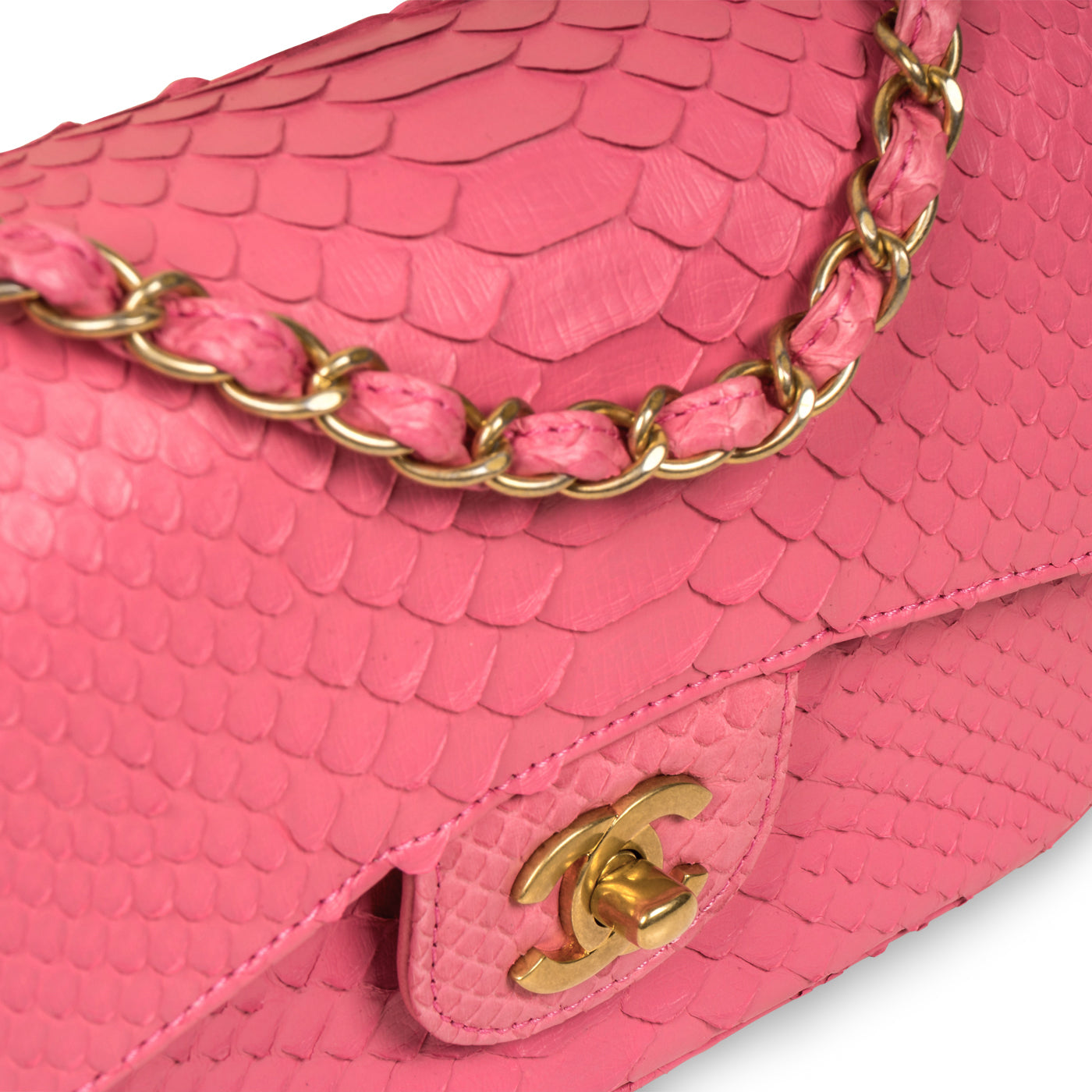 Chanel Classic Flap Bag - Mini Rectangular - Python