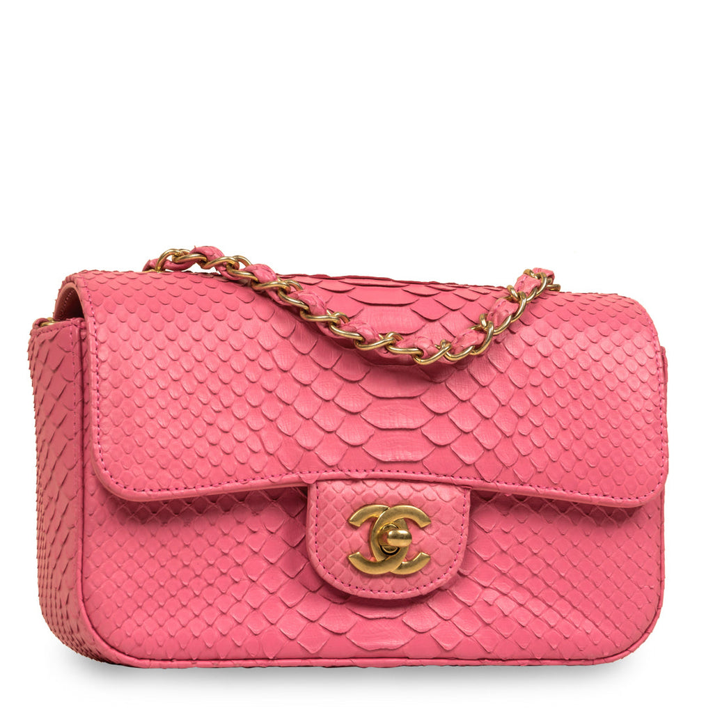 Chanel Classic Flap Bag - Mini Rectangular - Python