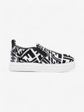 Fendi Rise Slip On White / Black Cotton EU 38 UK 5