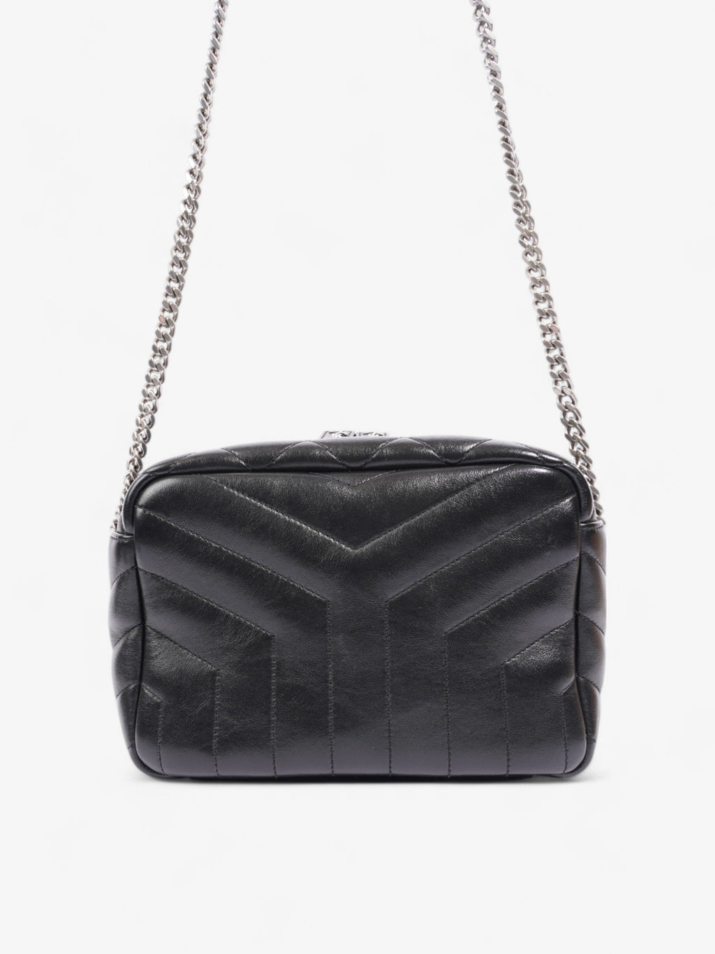 Saint Laurent LouLou Bowling Bag Black Calfskin Leather Small