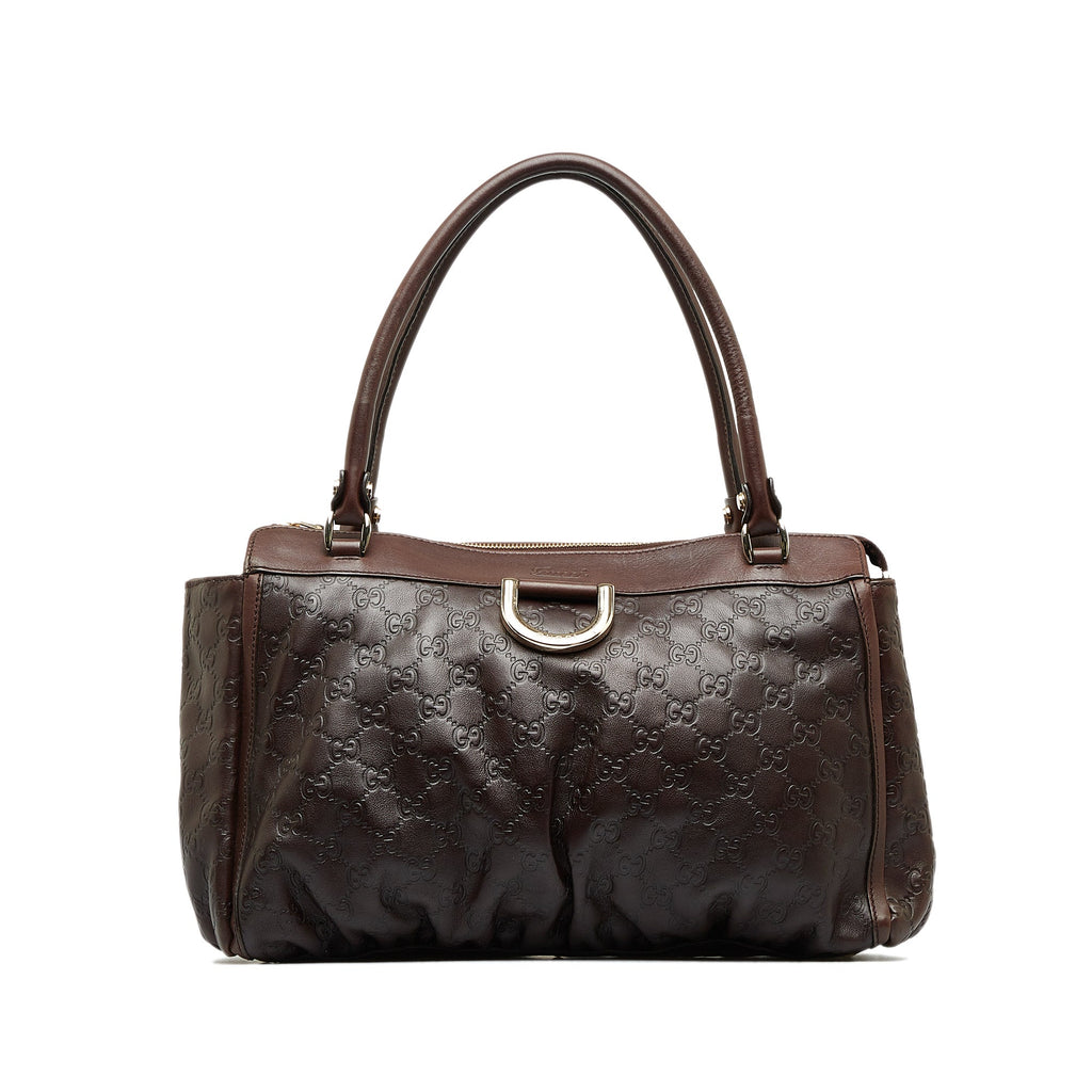 Brown Gucci Guccissima Abbey D-Ring Tote Bag