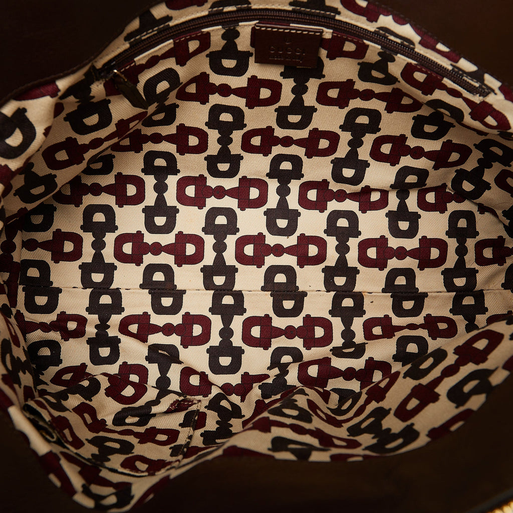 Brown Gucci Guccissima Abbey D-Ring Tote Bag