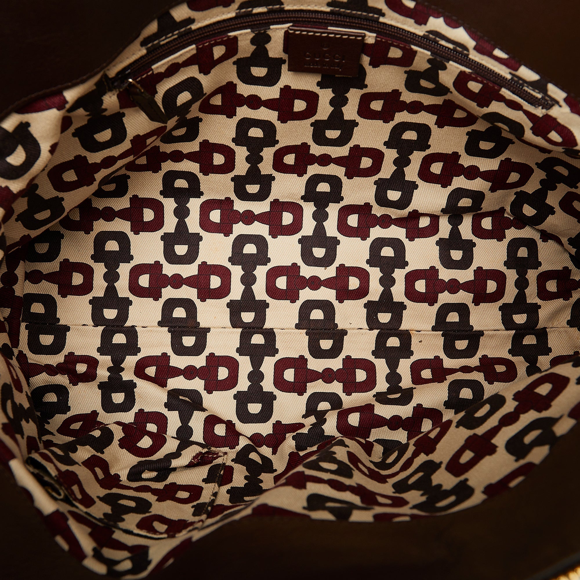 Brown Gucci Guccissima Abbey D-Ring Tote Bag