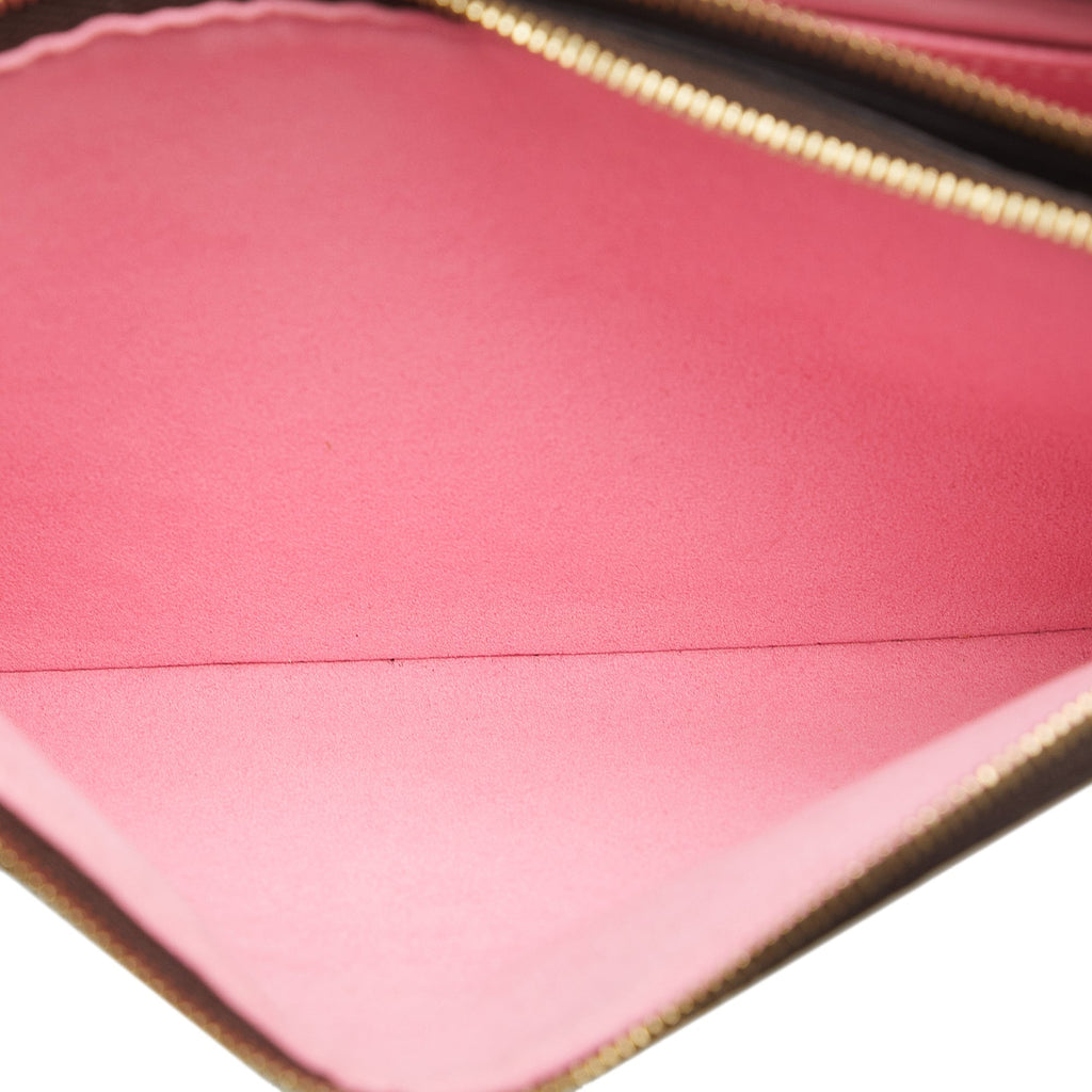 Brown Louis Vuitton Monogram Double Zip Pochette Illustre Vivienne Shanghai Clutch Bag