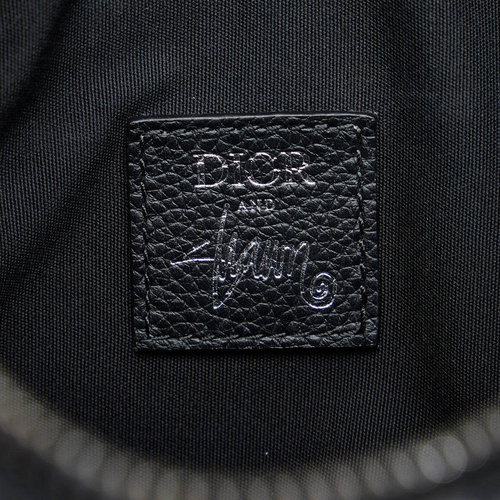 Dior X Stussy Saddle Bag Black Calfskin Limited Edition