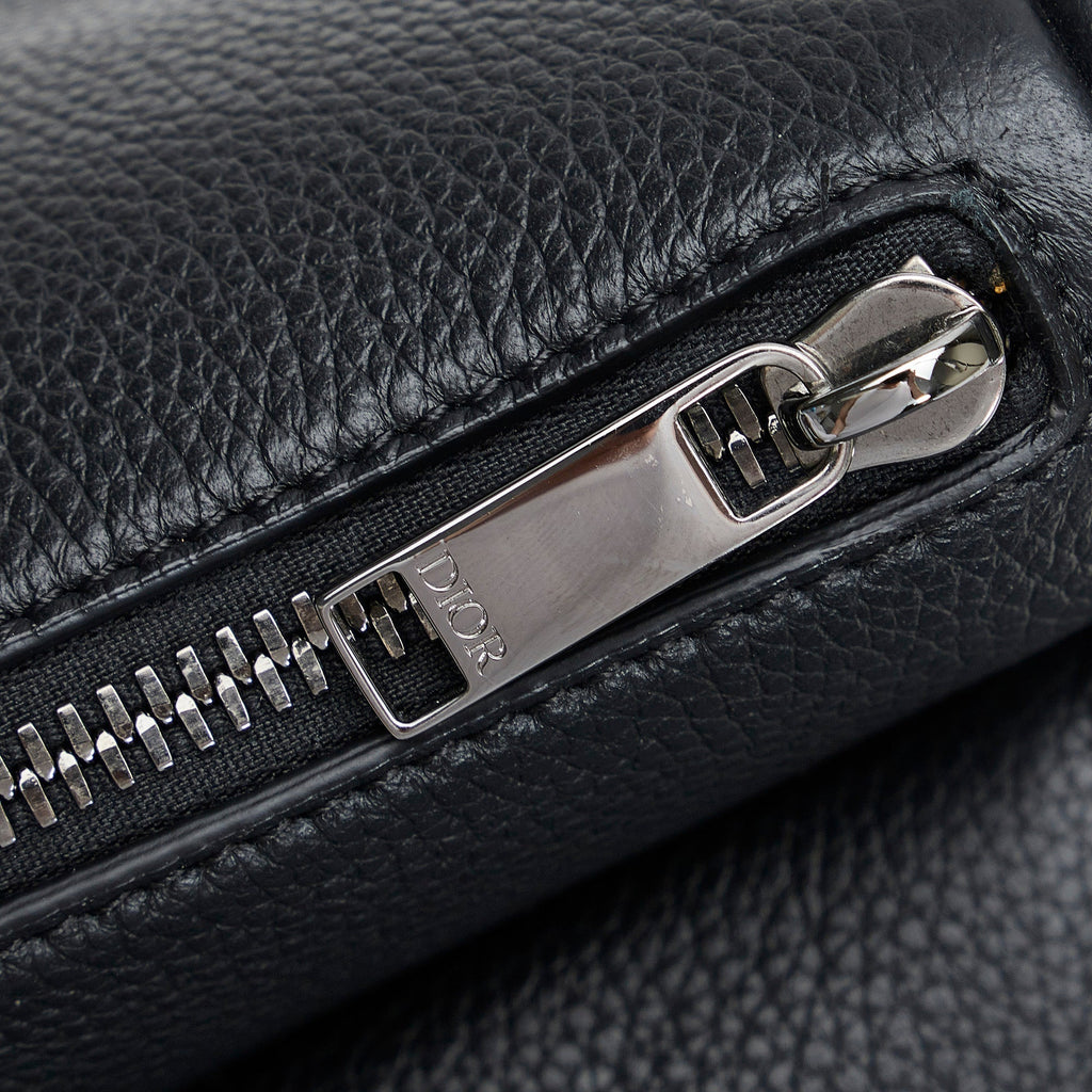 Dior X Stussy Saddle Bag Black Calfskin Limited Edition