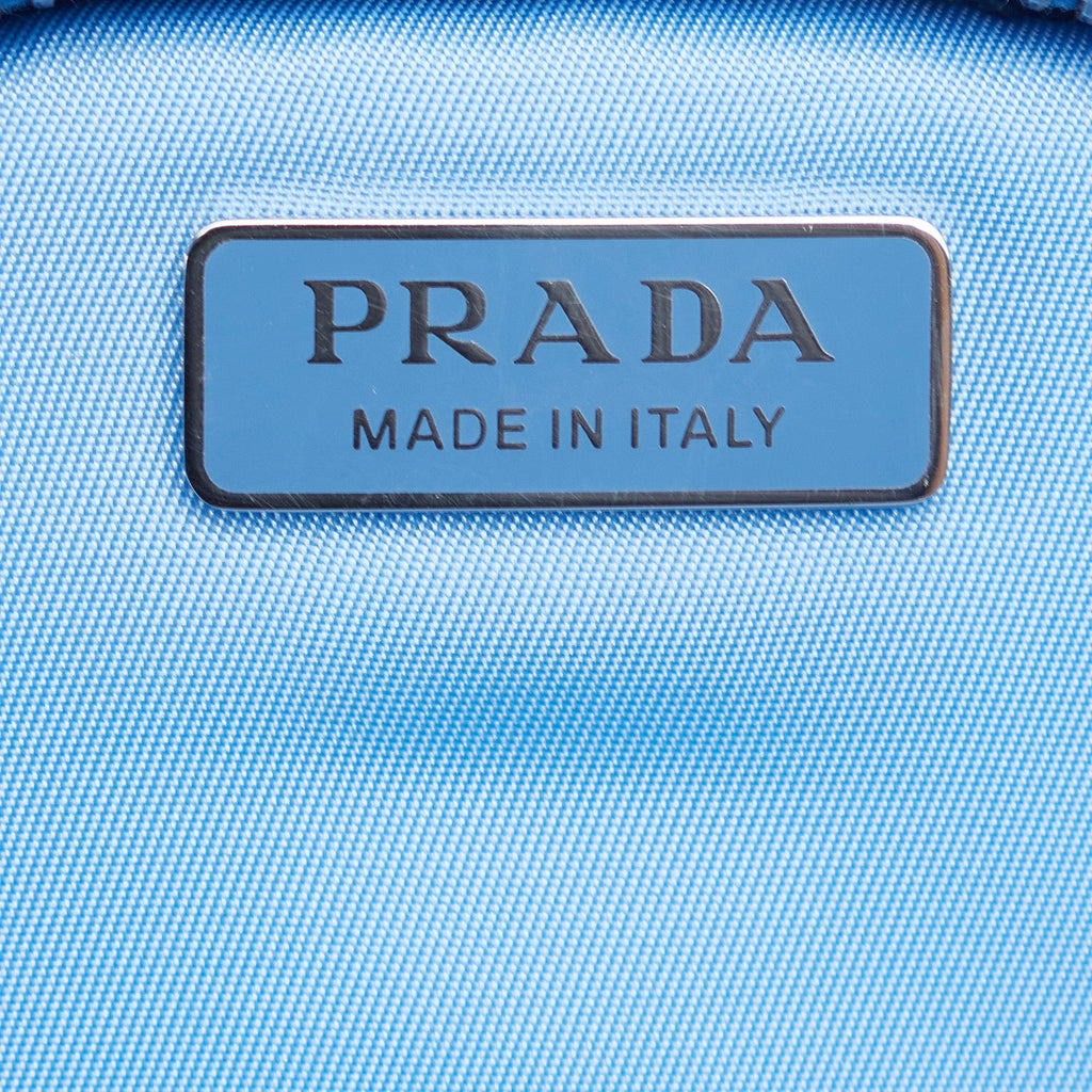 Prada Tessuto Phone Holder Blue Nylon Canvas