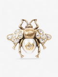 Gucci GG Bee Ring Antique Gold / Pearl Base Metal 13 (Circumference - 53mm)