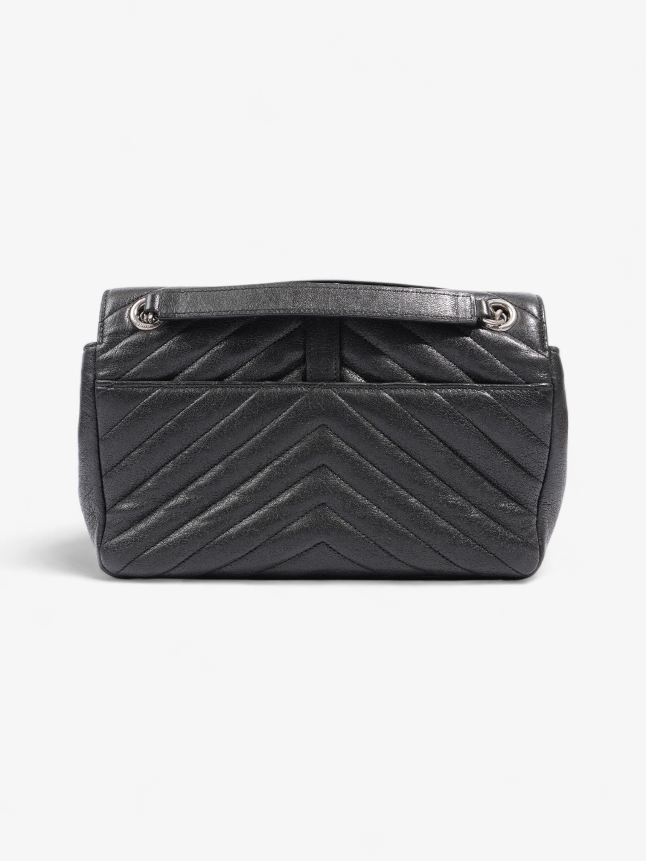 Saint Laurent College Black Lambskin Leather Medium