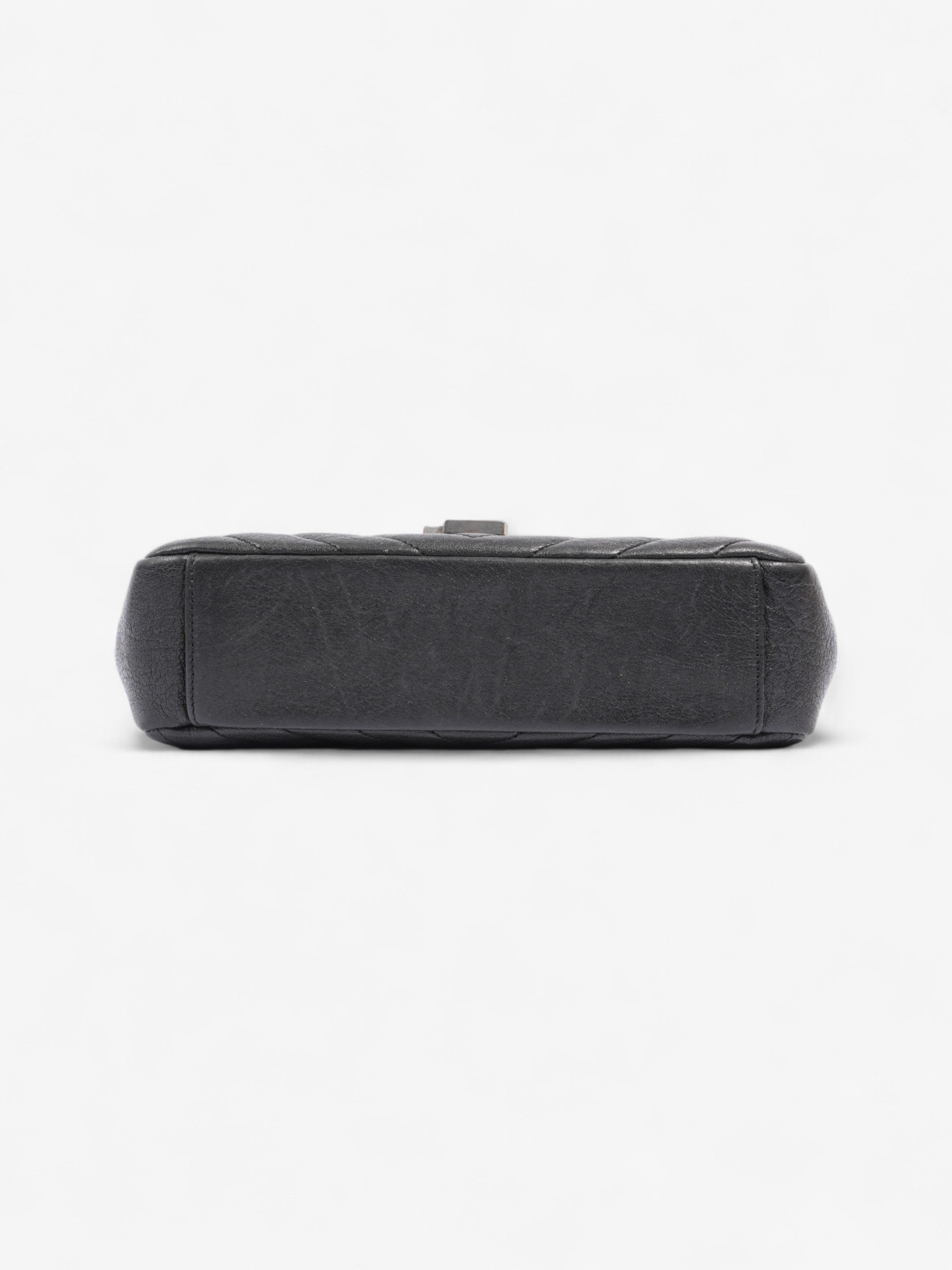 Saint Laurent College Black Lambskin Leather Medium