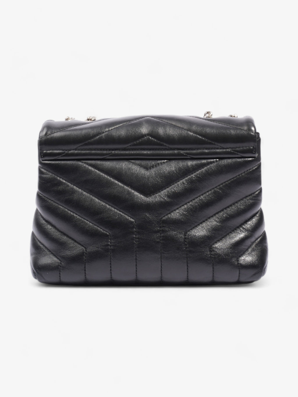 Saint Laurent Lou Lou Black Calfskin Leather Small