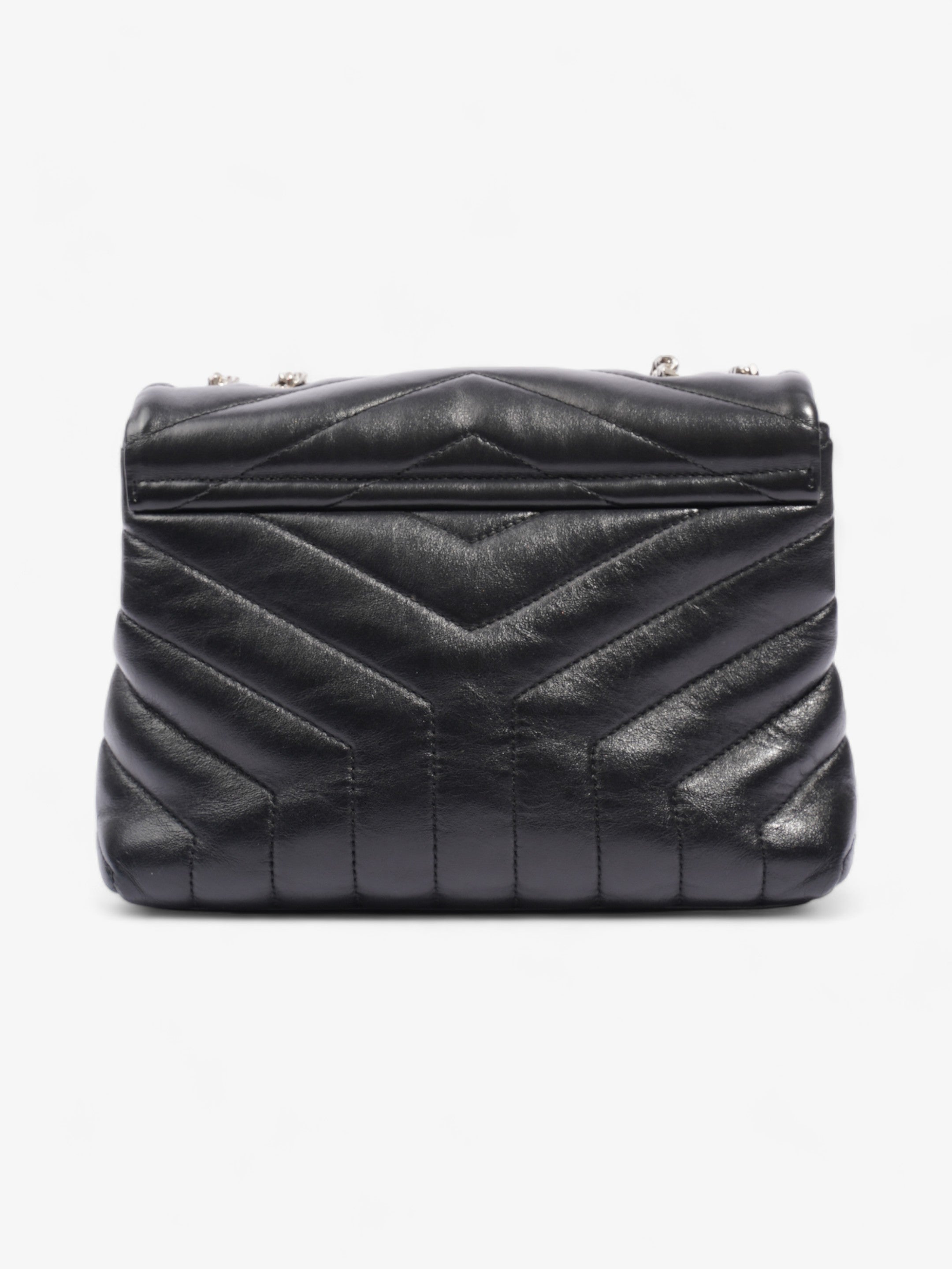 Saint Laurent Lou Lou Black Calfskin Leather Small