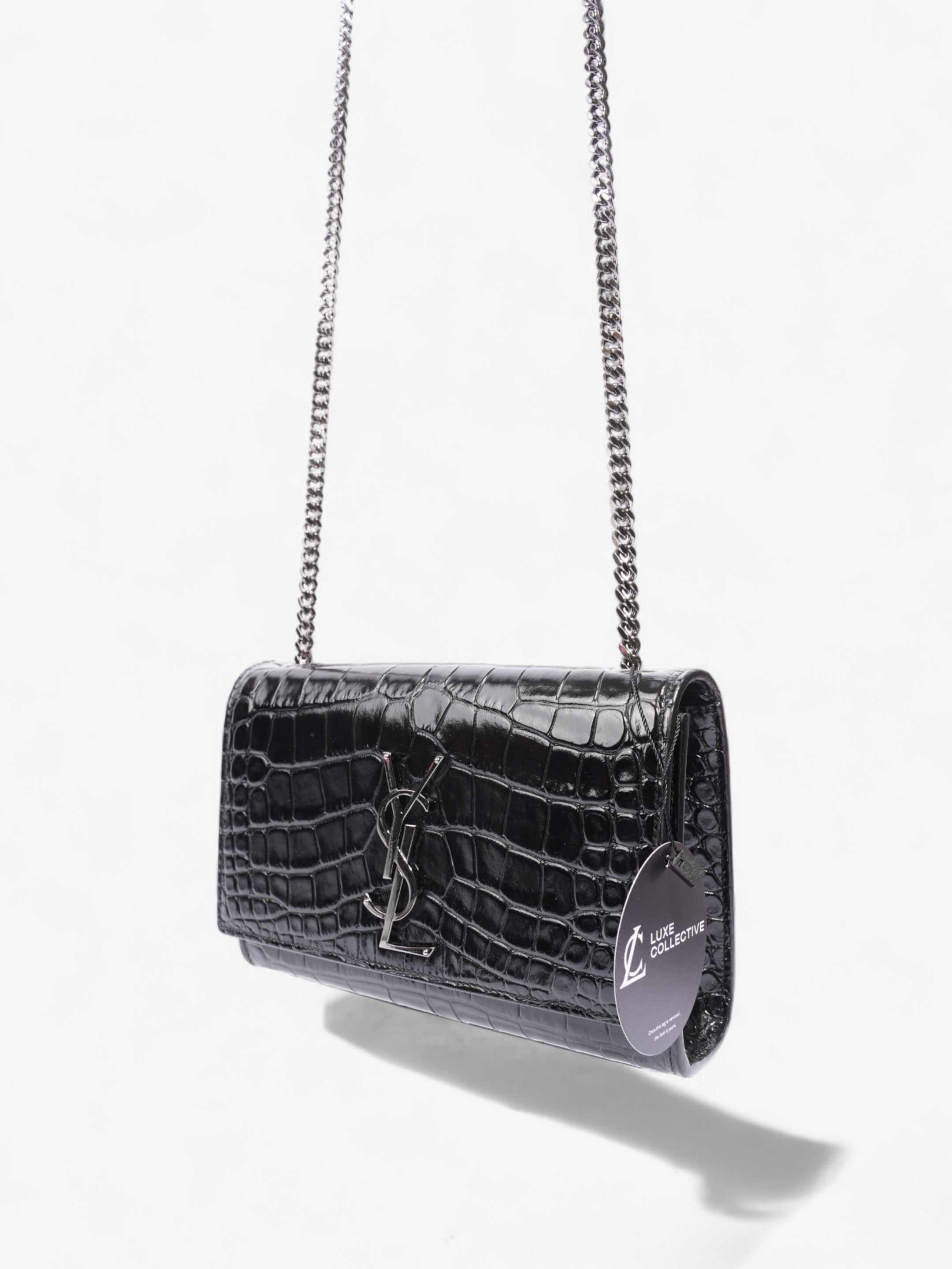 Saint Laurent Kate Black Calfskin Leather Small