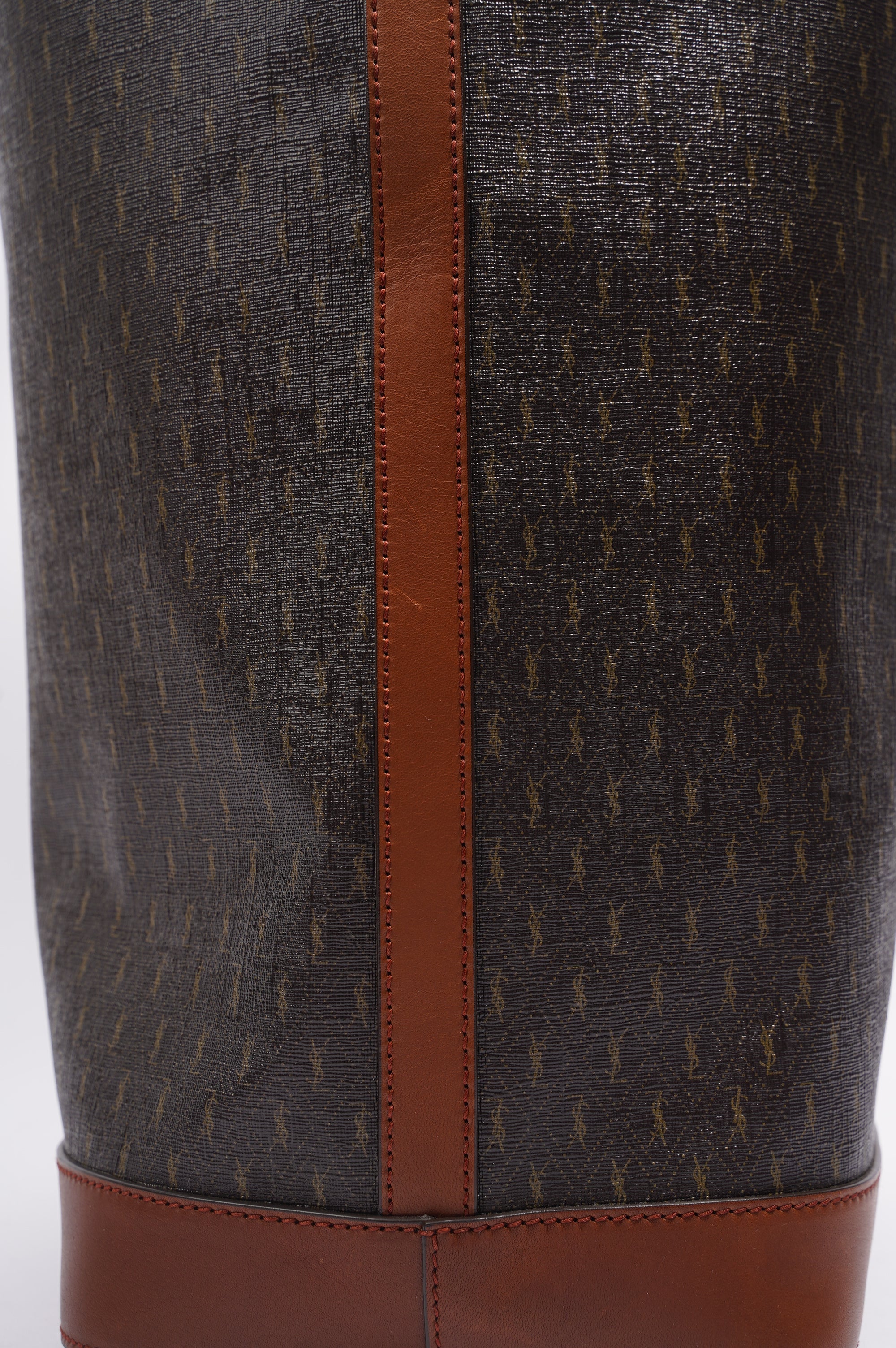 Saint Laurent Le Long Bucket Bag Monogram Canvas