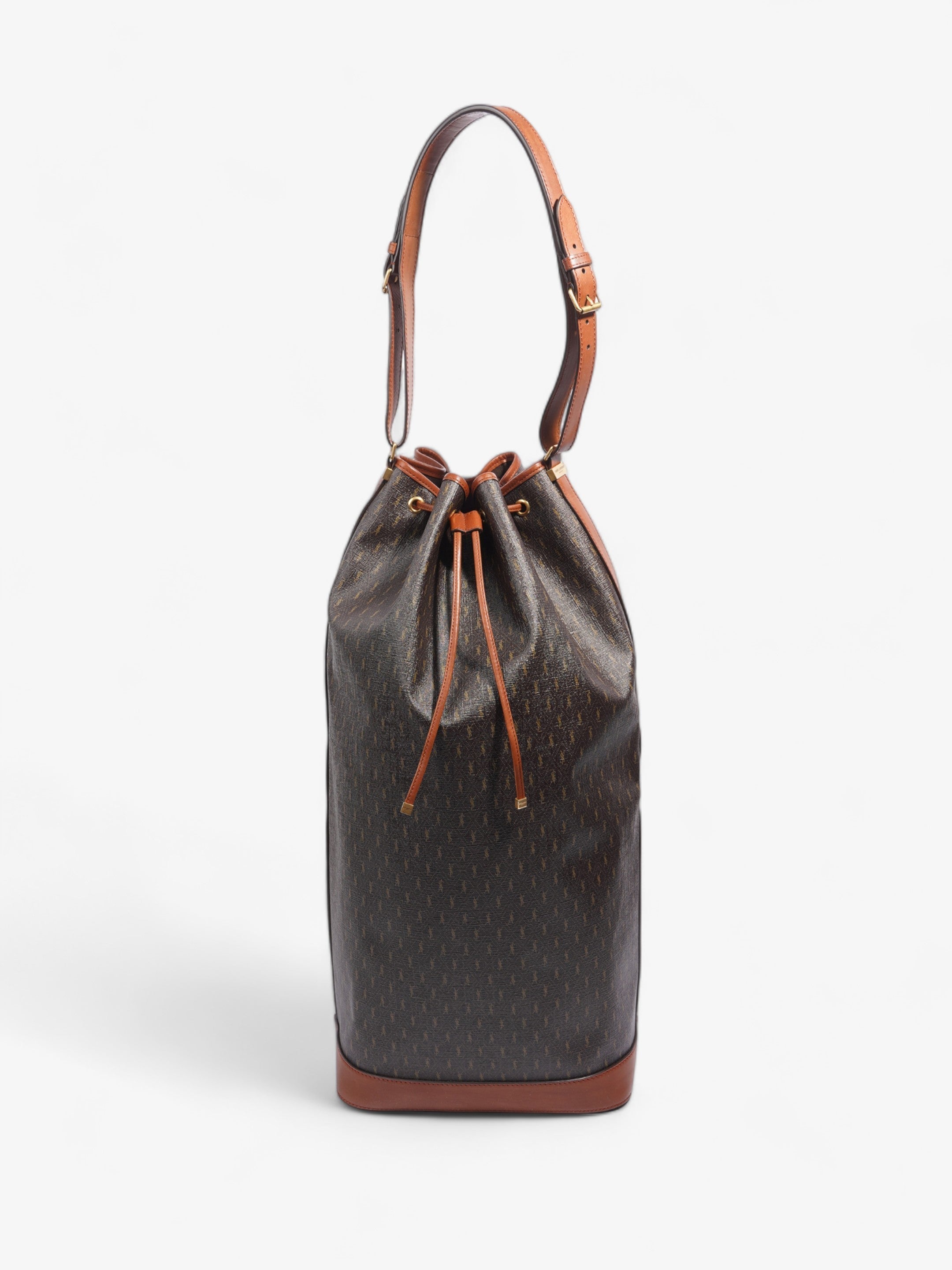 Saint Laurent Le Long Bucket Bag Monogram Canvas