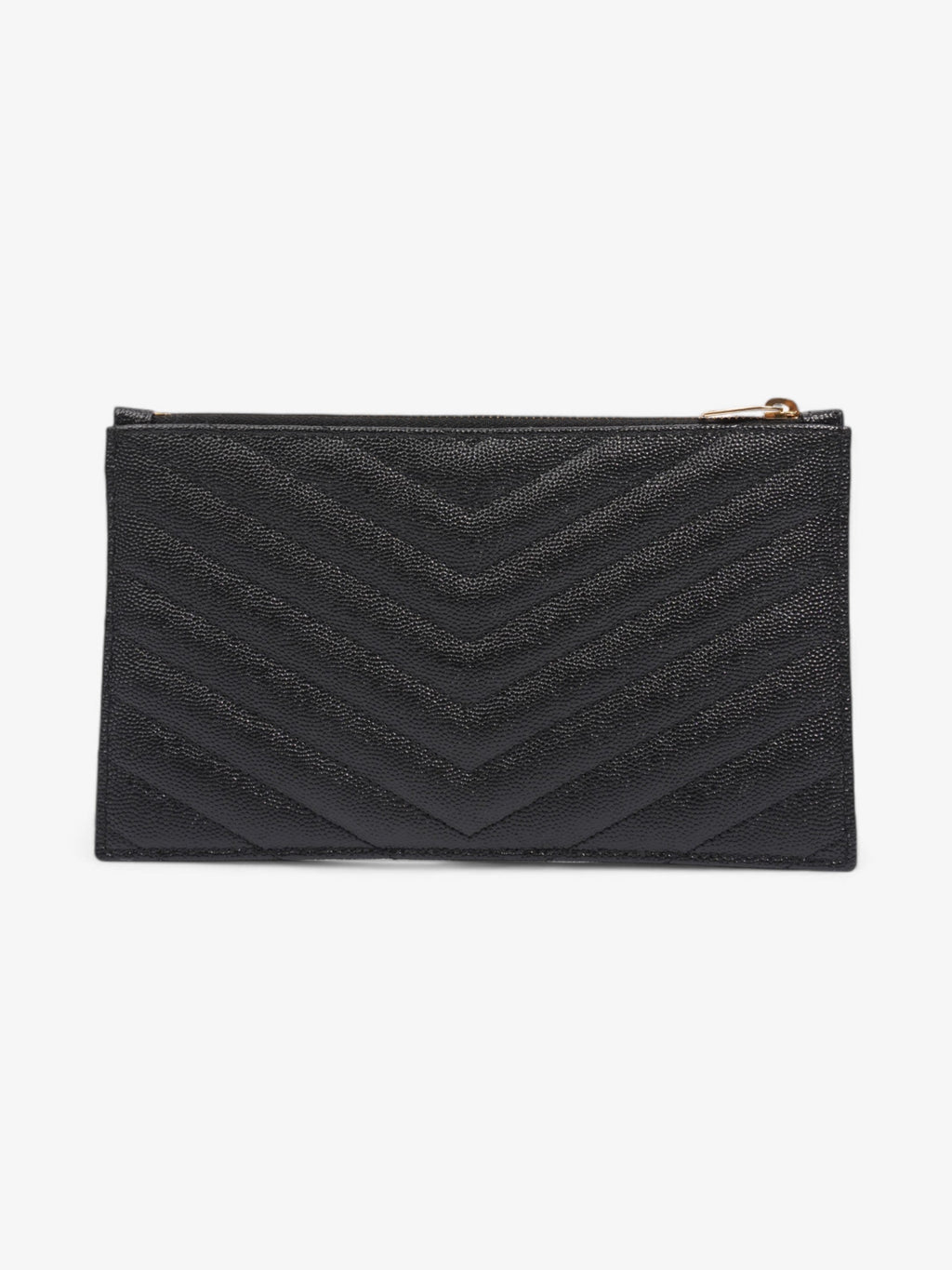Saint Laurent CASSANDRE MATELASSè„¡ pouch Black Calfskin Leather