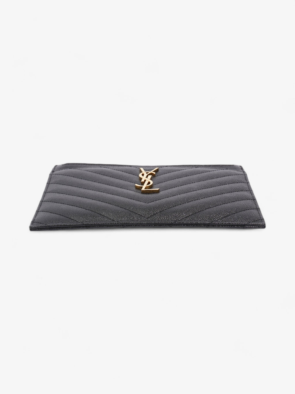 Saint Laurent CASSANDRE MATELASSè„¡ pouch Black Calfskin Leather