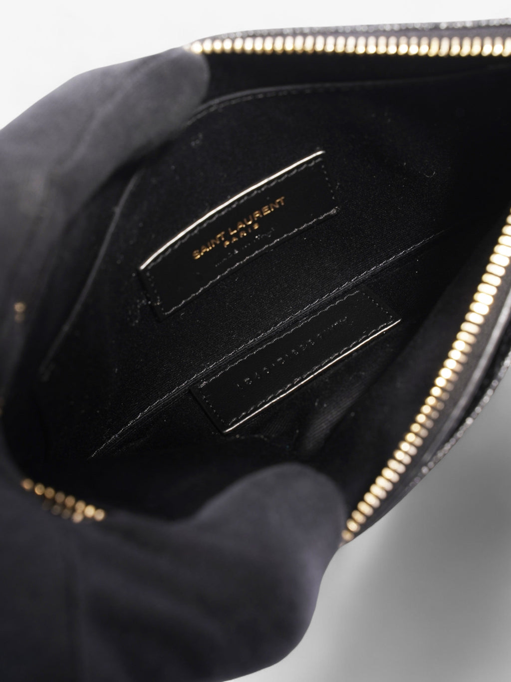 Saint Laurent CASSANDRE MATELASSè„¡ pouch Black Calfskin Leather