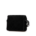 Chanel Cc Quilted Suede Shoulder Bag